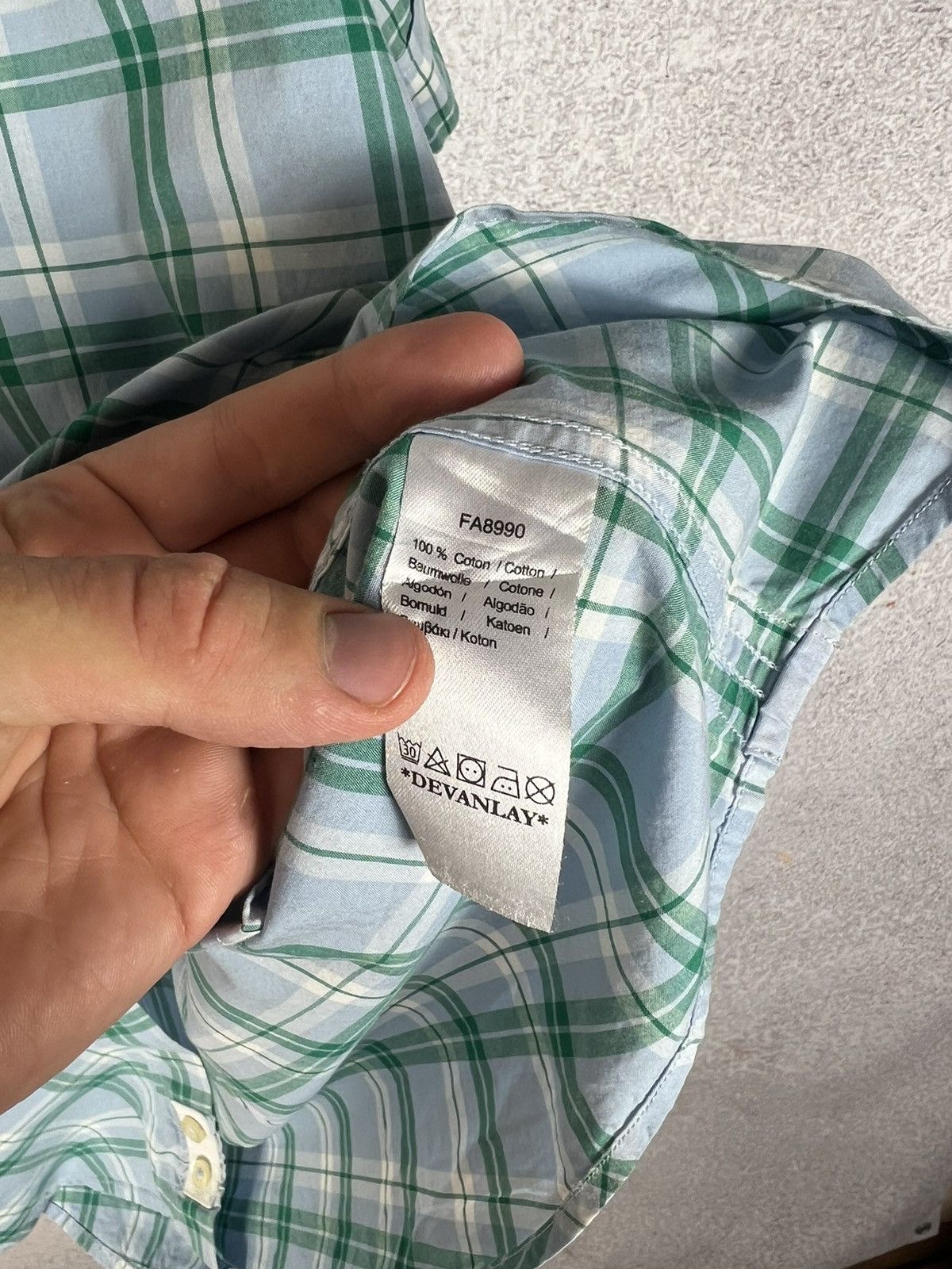 Lacoste Vintage Lacoste Check Shirt Short Sleeve Size US L / EU 52-54 / 3 - 6 Thumbnail