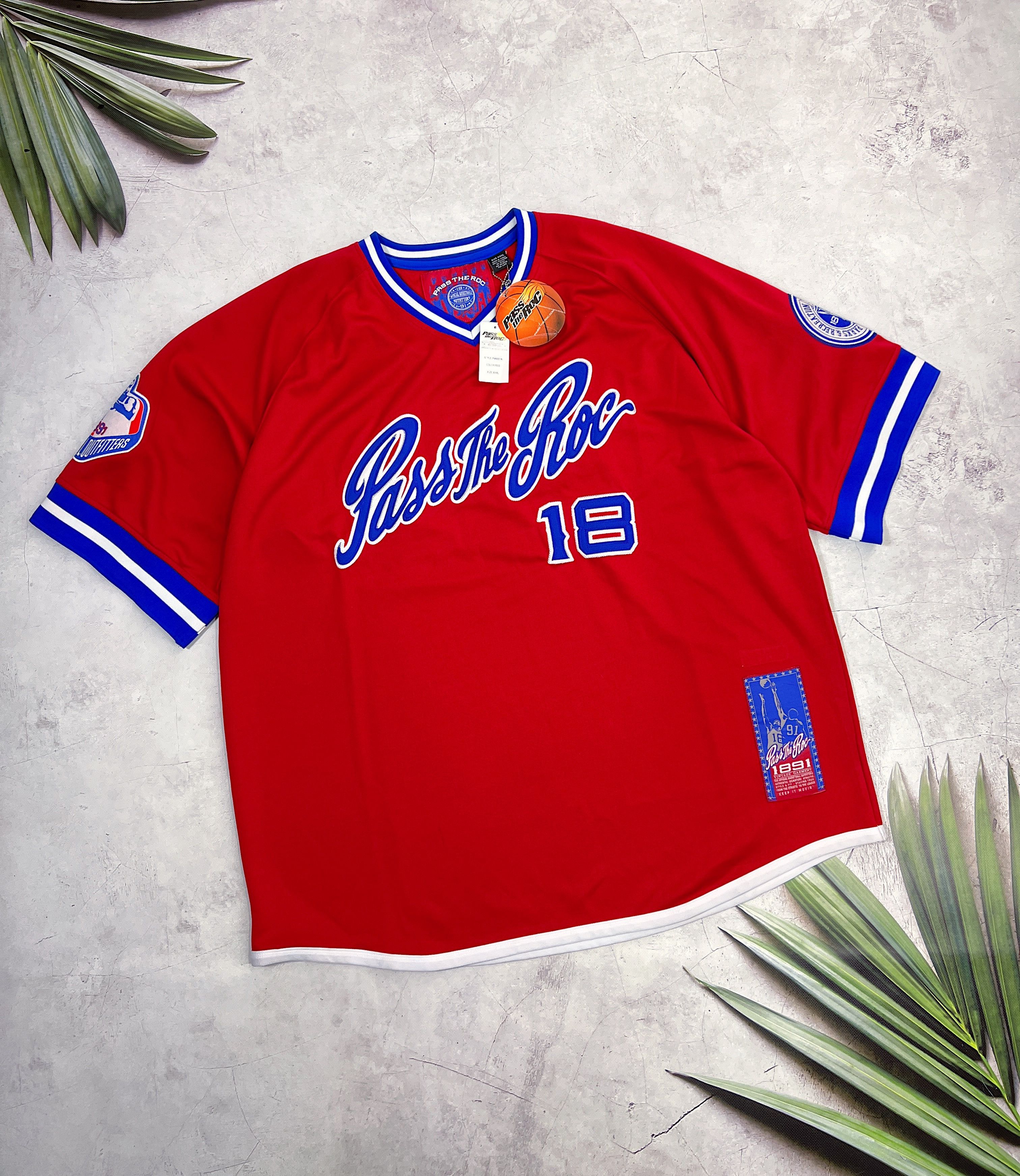 NBA Pass The Roc 1891Basketball Jersey Shirt The Legendary #18 Size US XXL / EU 58 / 5 - 3 Thumbnail