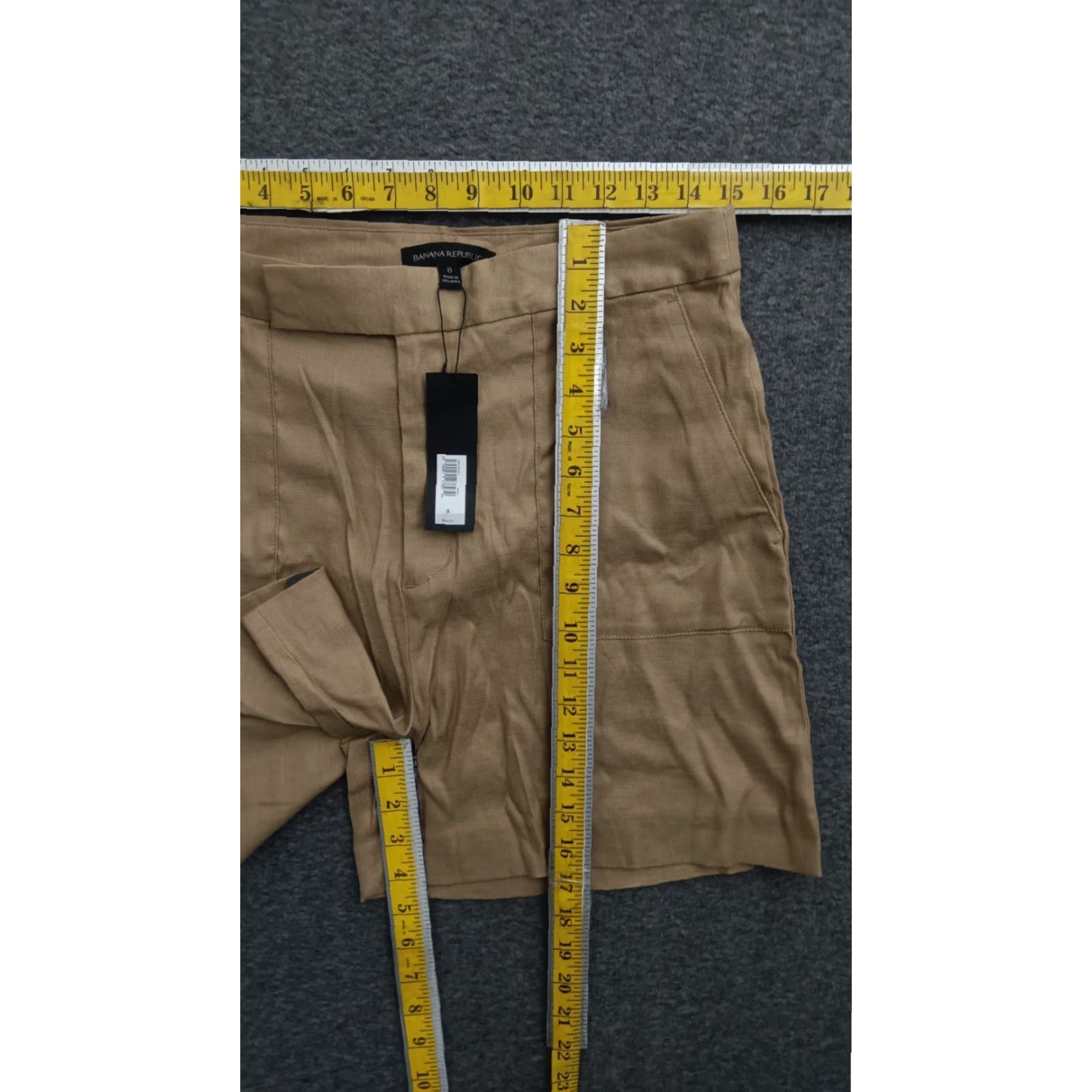 Banana Republic Banana Republic Women's Khaki Chino Shorts Size 8 - Beige Size 30" / US 8 / IT 44 - 4 Thumbnail