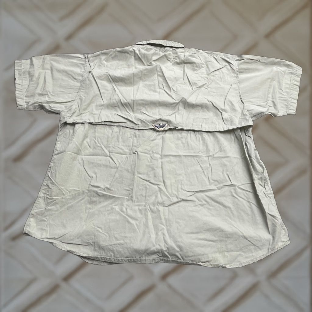 Vintage Columbia Bahama Shirt Men L Gray Short Sleeve Button-Down Casual Top Fishing Outdoor Classic Shirt Mens Size US L / EU 52-54 / 3 - 1 Thumbnail