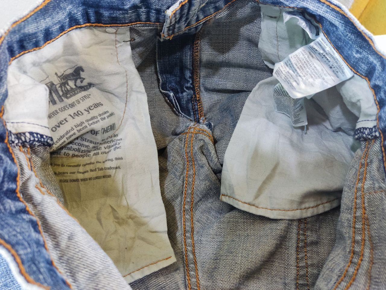 Levi's levis 559 relaxed straight distressed denim Size US 35 - 6 Thumbnail