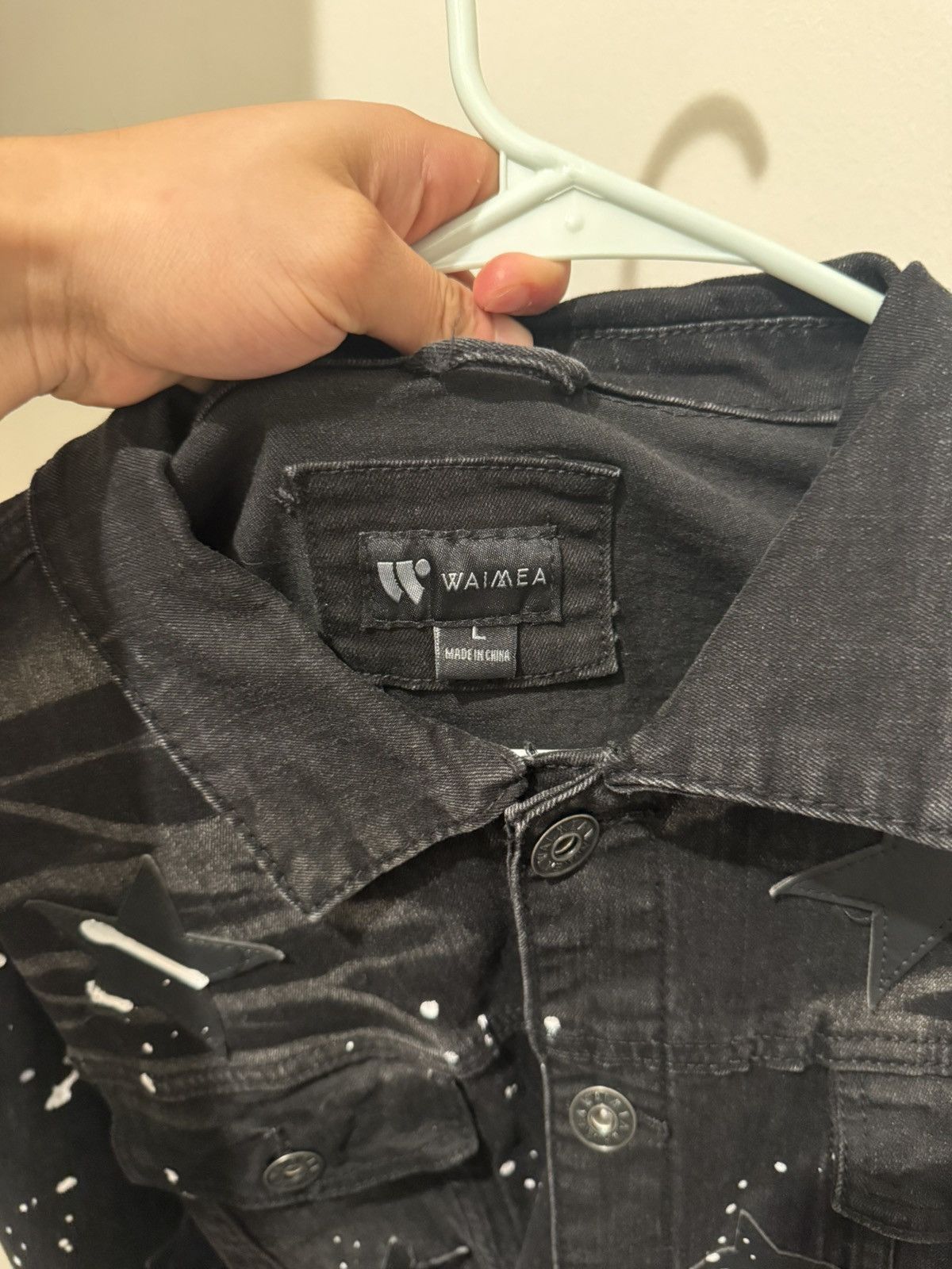 Waimea Waimea Black Denim Jacket Size US L / EU 52-54 / 3 - 3 Thumbnail