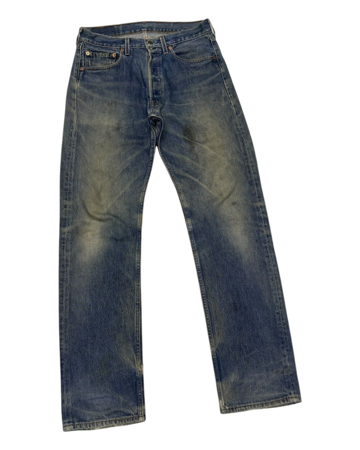 Levi's VINTAGE LEVIS 501 DISTRESSED DENIM JEANS Size US 31 - 3 Thumbnail