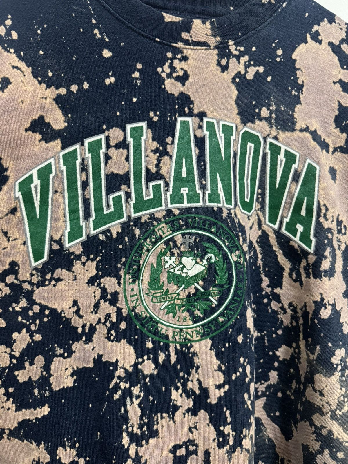 Jansport × Vintage Vintage Jansport Villanova Acid Wash Sweatshirt Size US XL / EU 56 / 4 - 3 Thumbnail