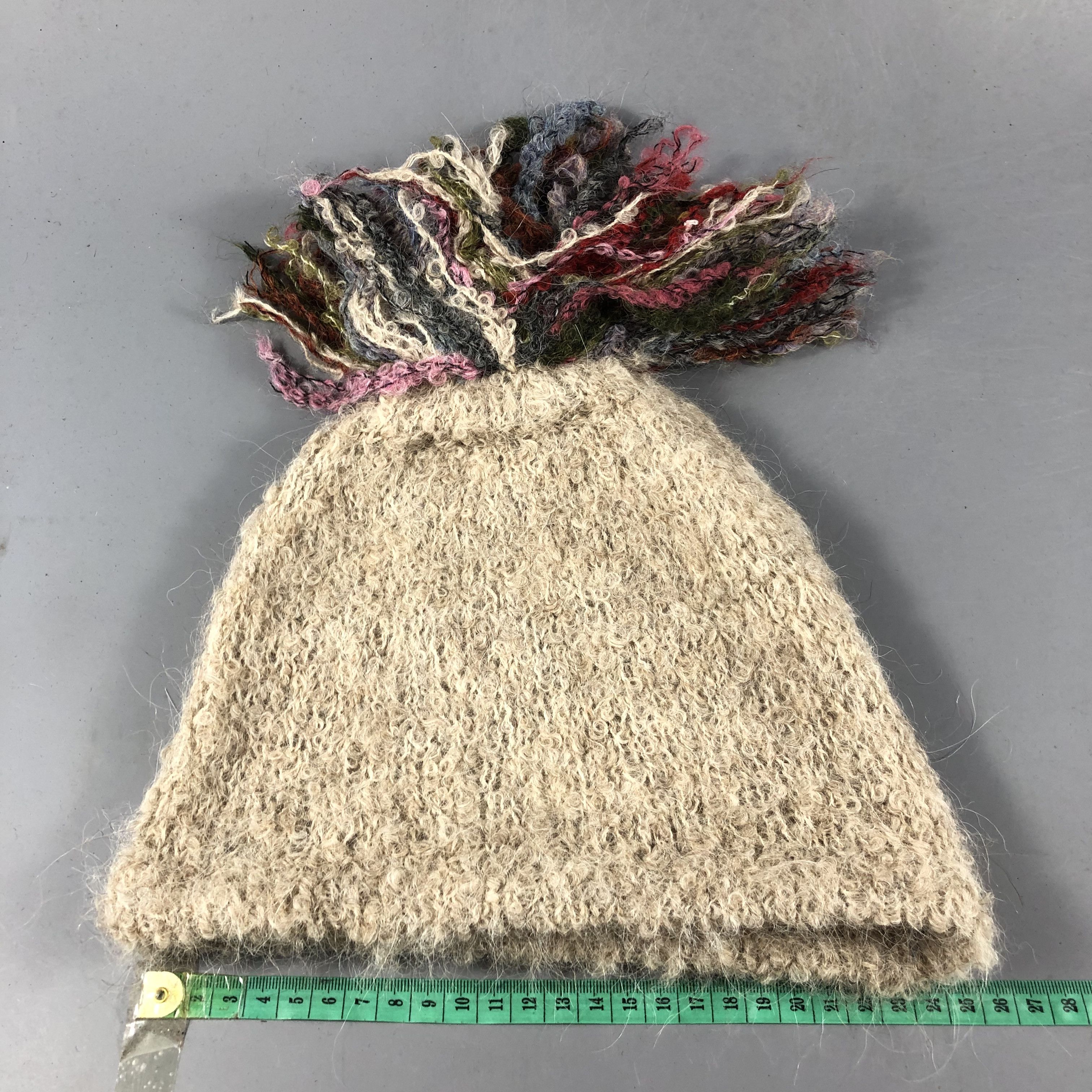 Vintage Yumi Knit Wool Bobble Beanie Snowcap Snow Hat B1024 Size ONE SIZE - 3 Thumbnail