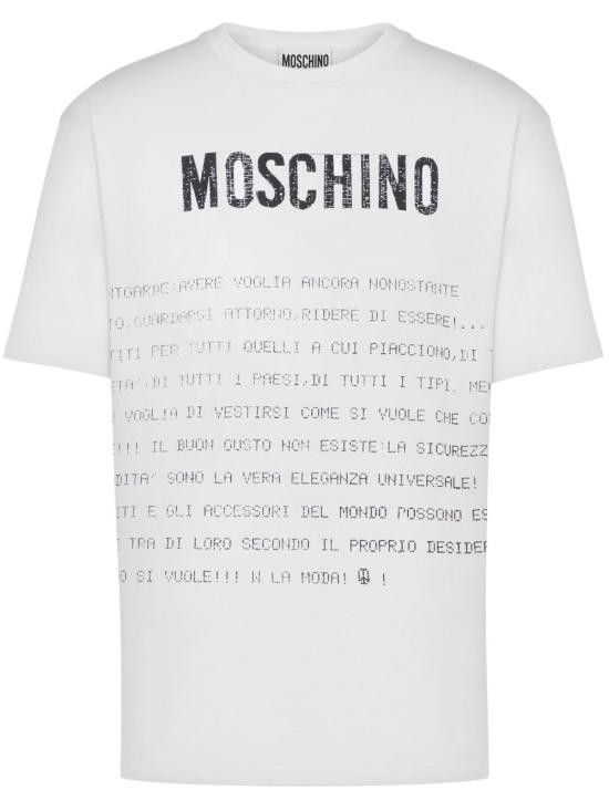 Moschino MOSCHINO Men T-Shirts 251ZZA0717 02411001 White Size US M / EU 48-50 / 2 - 1 Thumbnail