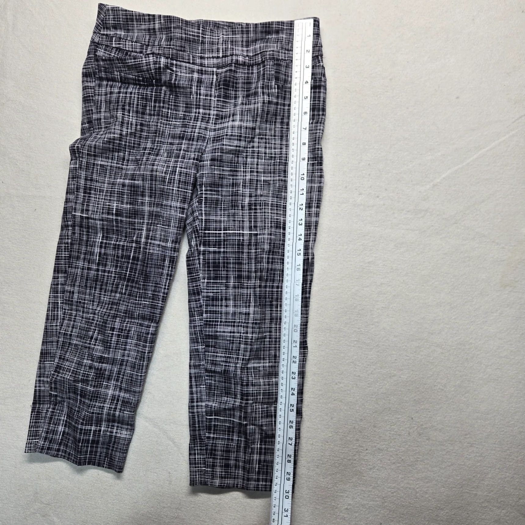 Vintage New Directions Gray Casual Crop Pants Women's Size 6 Stretch Nylon Blend Size 28" / US 6 / IT 42 - 6 Thumbnail