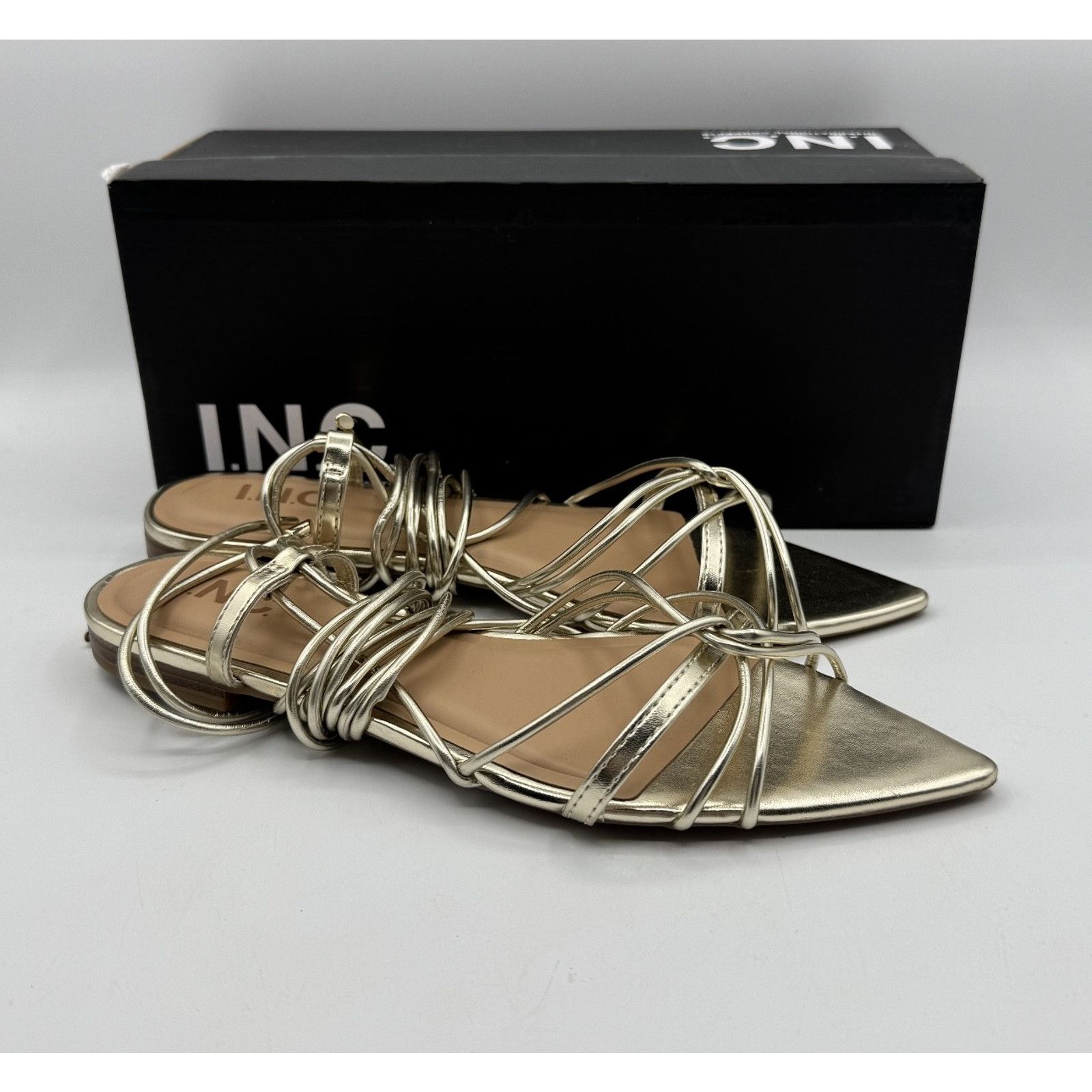 Other I.N.C. International Concepts Kharmaa Lace-Up Flat Sandal Size US 7.5 / IT 37.5 - 8 Thumbnail