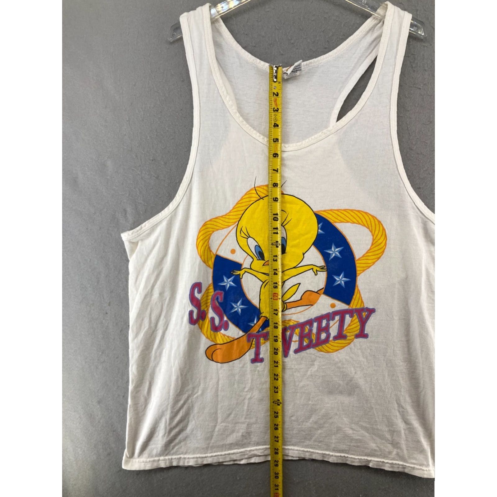 Vintage VINTAGE Looney Tunes Tank Top Womens XL White Tweety USA Casual Size XL / US 12-14 / IT 48-50 - 3 Thumbnail