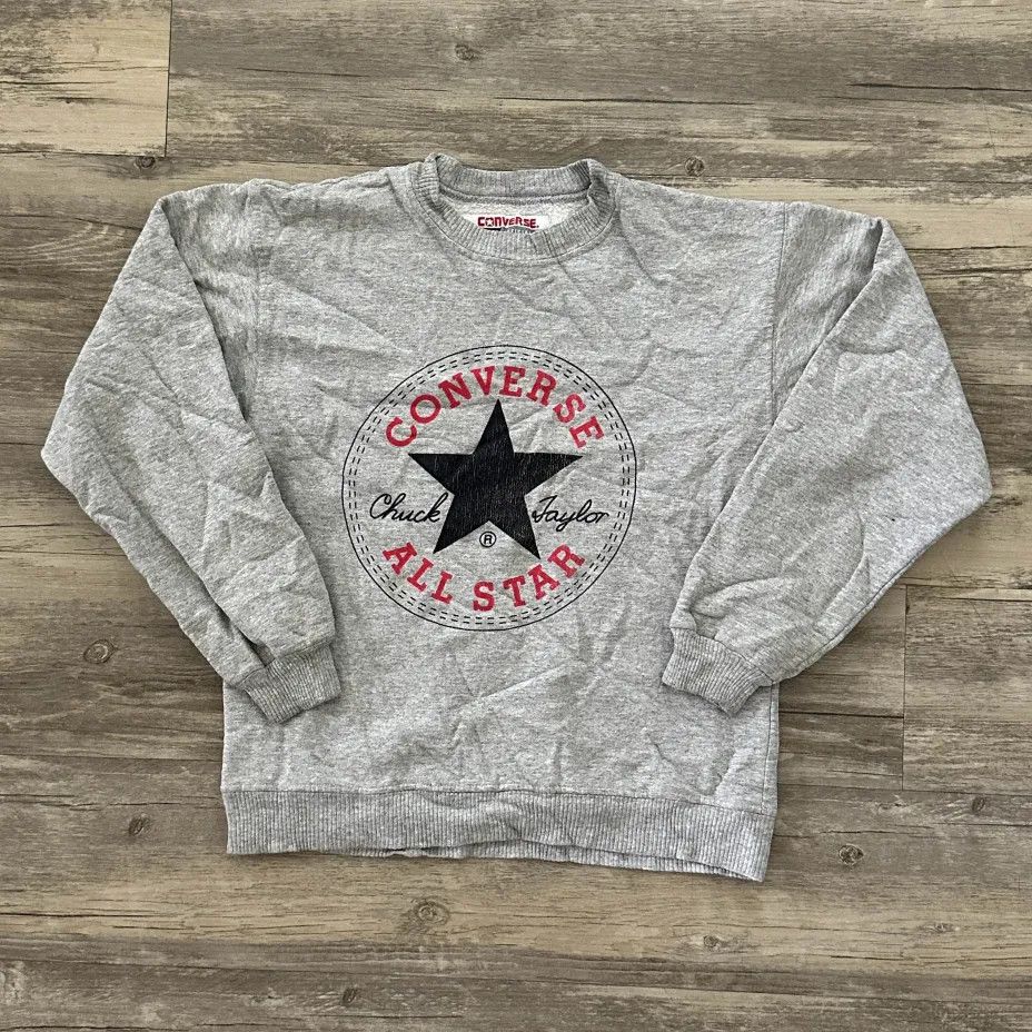 Converse Vintage 80s Converse All Star Chuck Taylor Sweatshirt Size US M / EU 48-50 / 2 - 1 Thumbnail