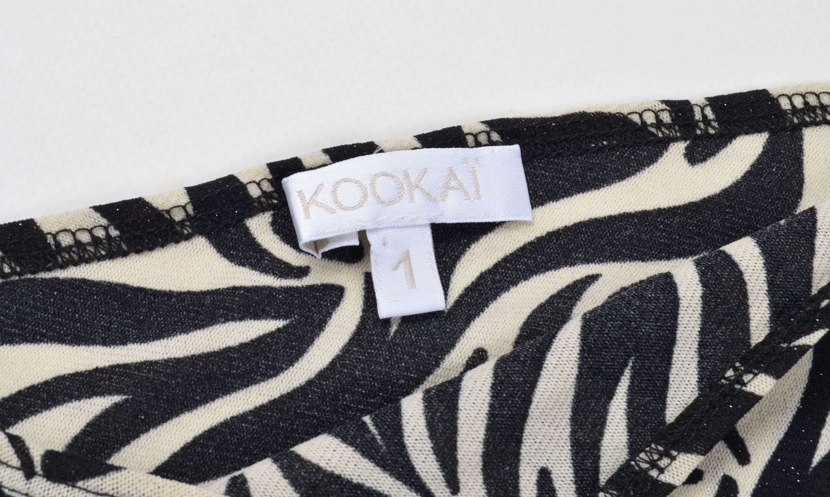 Designer × Vintage Kookai Y2K Glam Coquette One Sleeve Mesh Sparkle Top Size S / US 4 / IT 40 - 8 Thumbnail