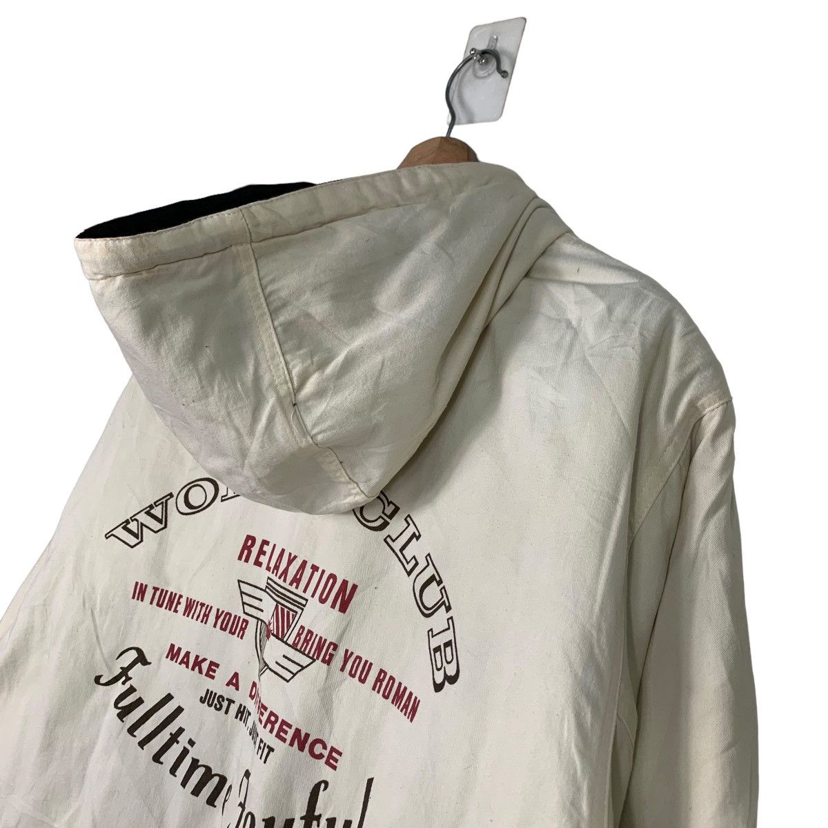 Japanese Brand World Club Big Logo Reversible Hoodie Jacket #0260-C12 Size US L / EU 52-54 / 3 - 9 Thumbnail