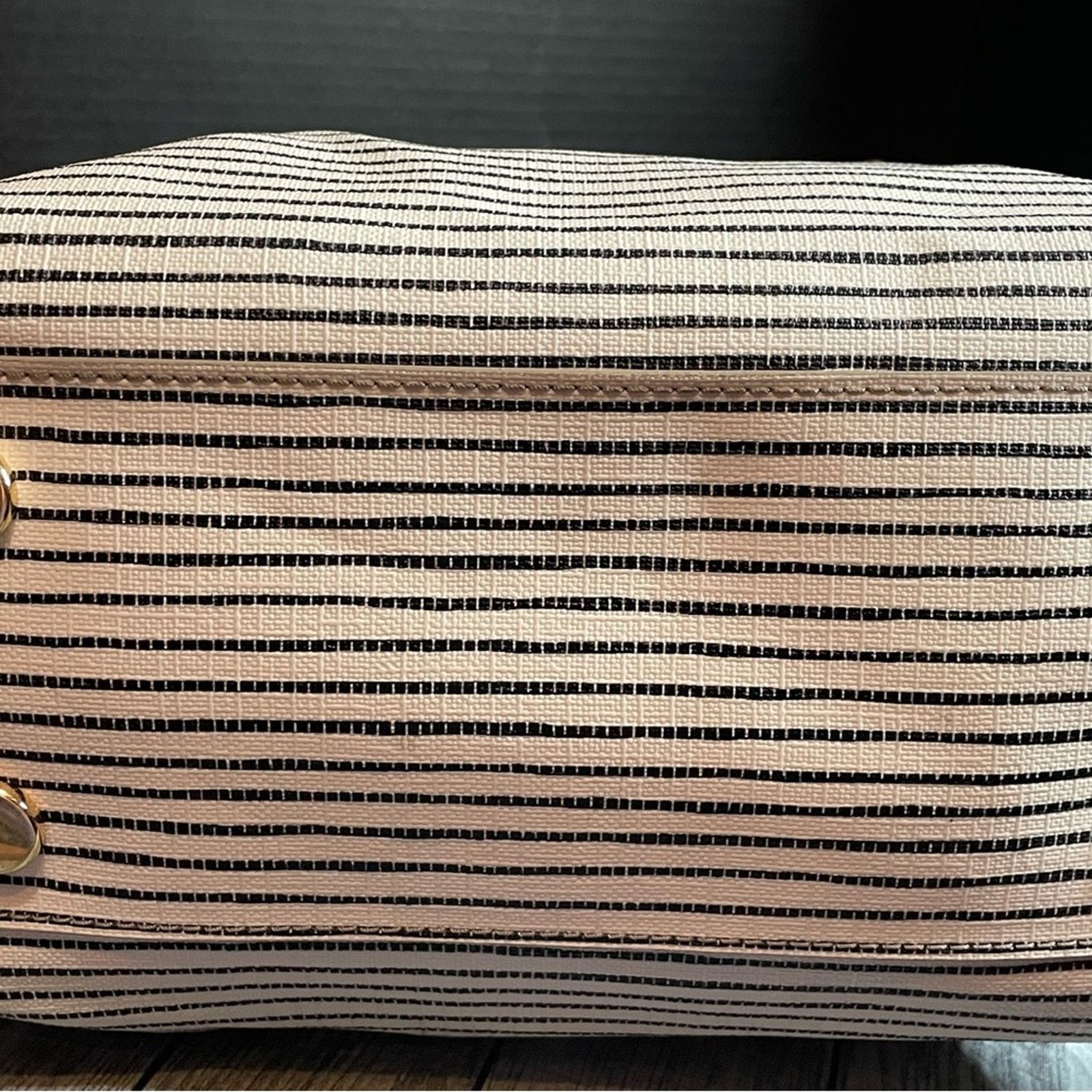 Fossil Fossil Sydney Satchel Original WhiteBlack Stripe Size ONE SIZE - 4 Thumbnail