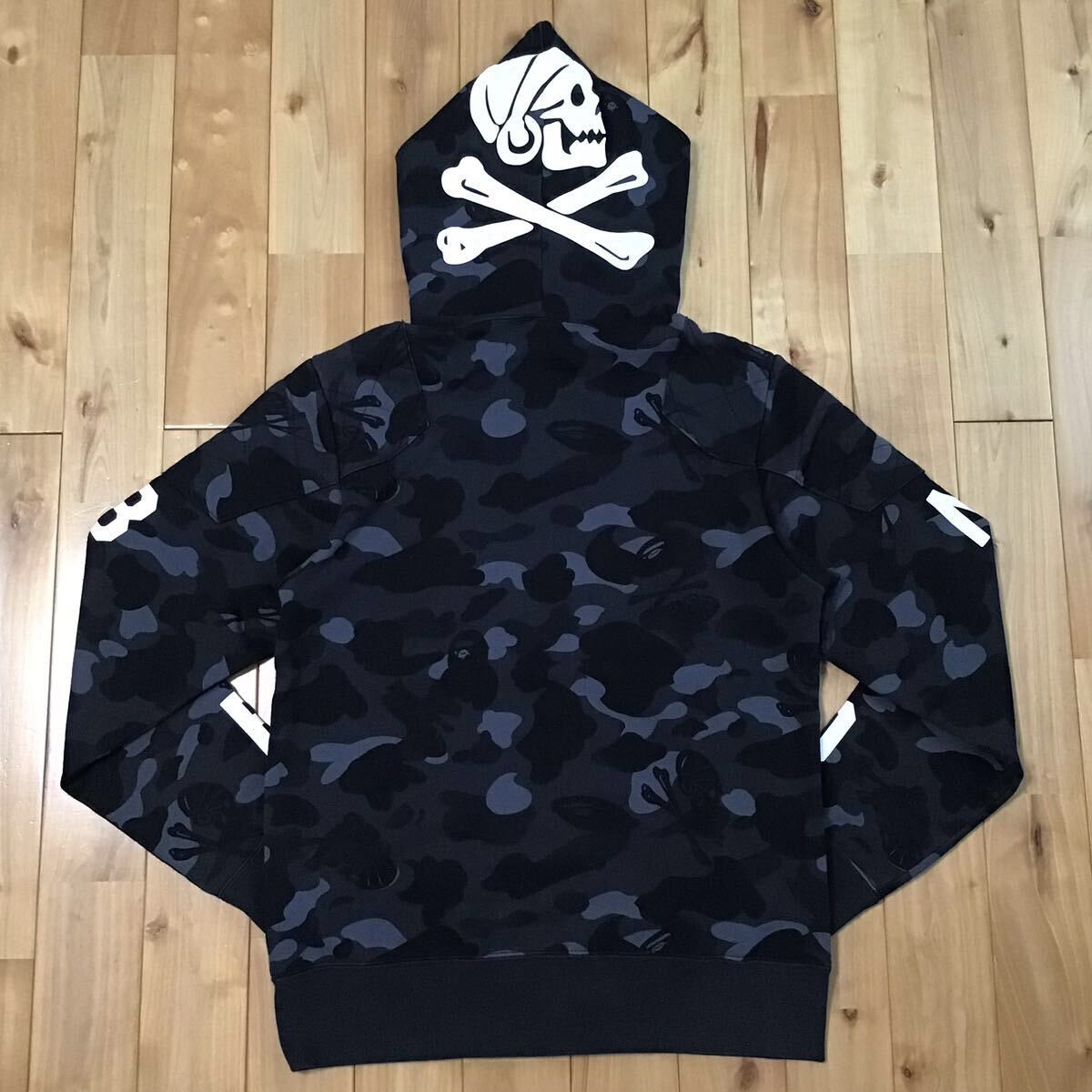 Bape × Neighborhood BAPE × NEIGHBORHOOD Shark full zip Hoodie a 