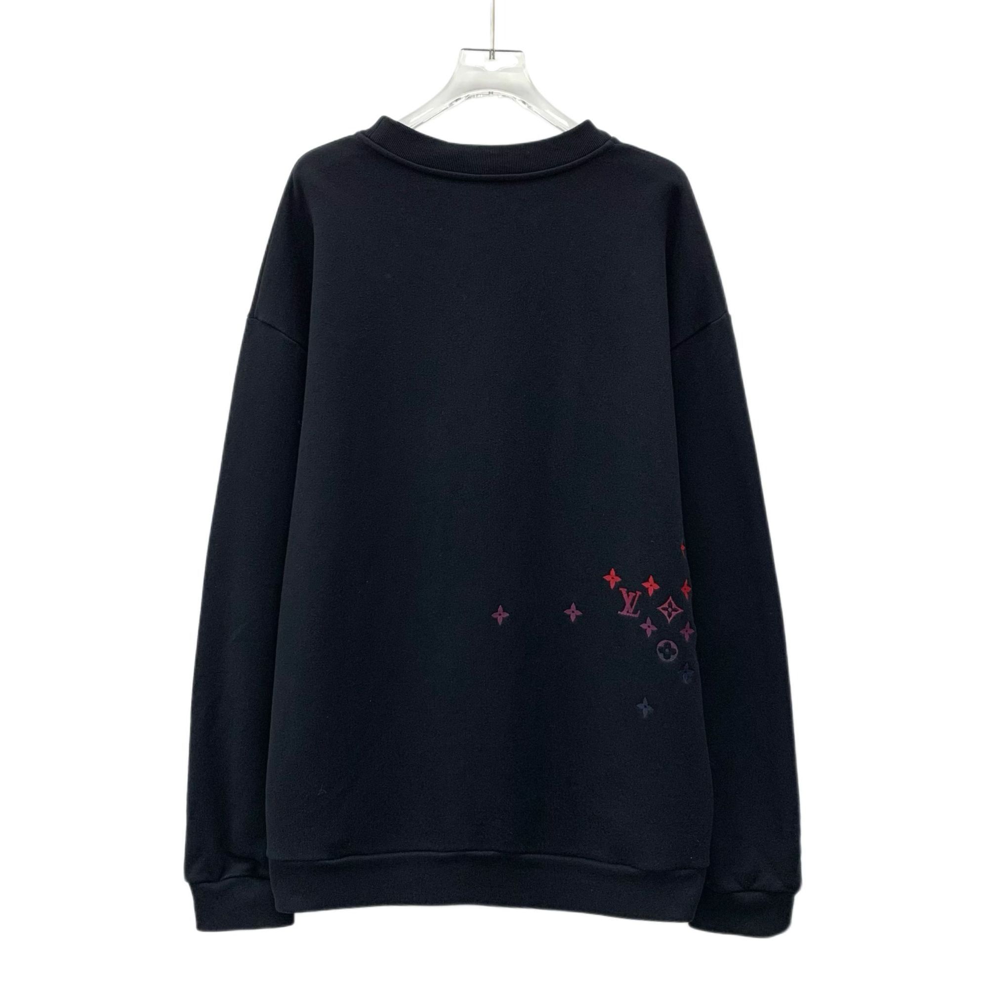 Louis Vuitton Louis Vuitton Black Gradient Logo Cotton Round-Neck Long-Sle Size US XXL / EU 58 / 5 - 7 Thumbnail