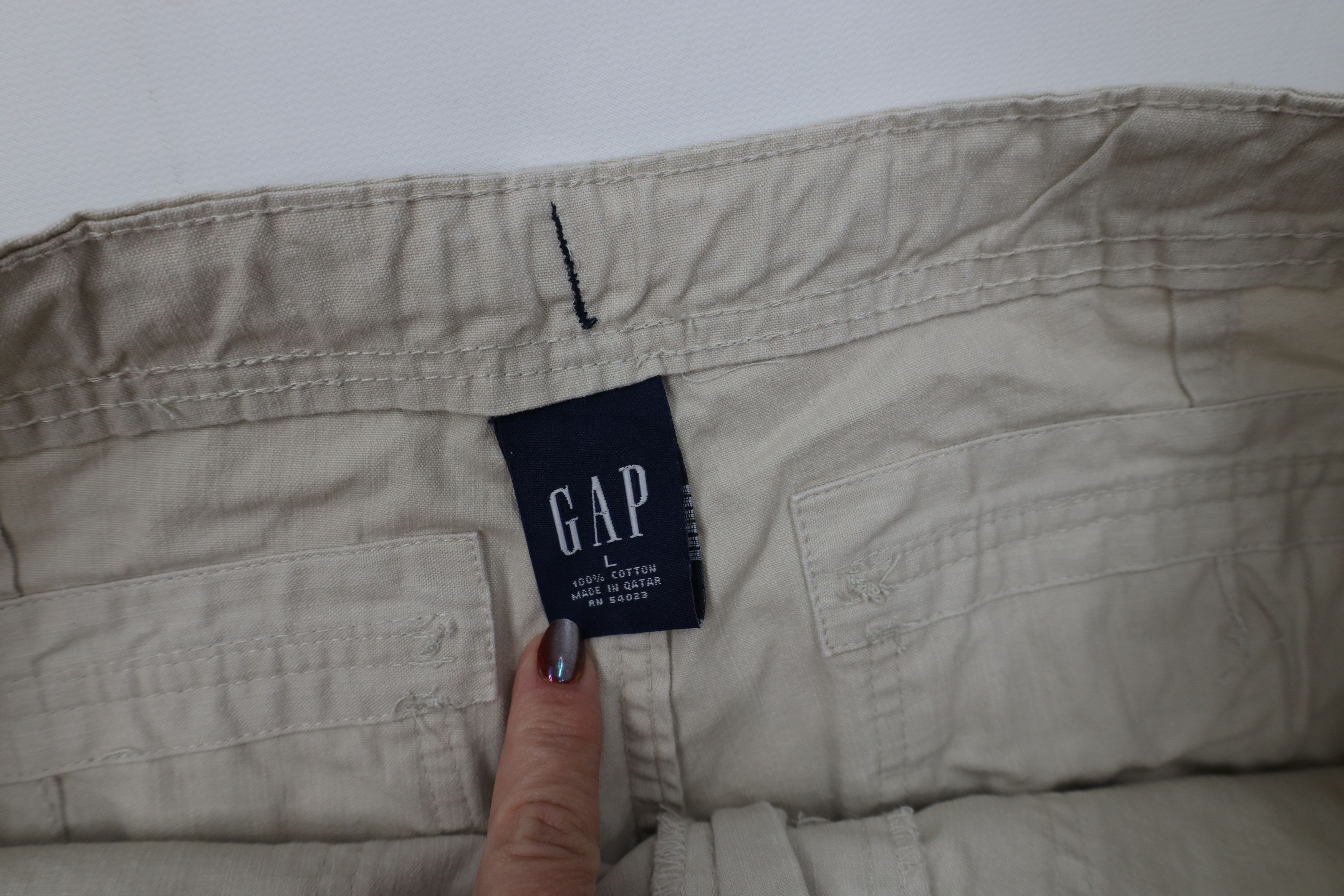 Gap Vintage Y2K 2001 Gap Fly Utility Wide Leg Pants Beige Cotton Size US 36 / EU 52 - 7 Thumbnail