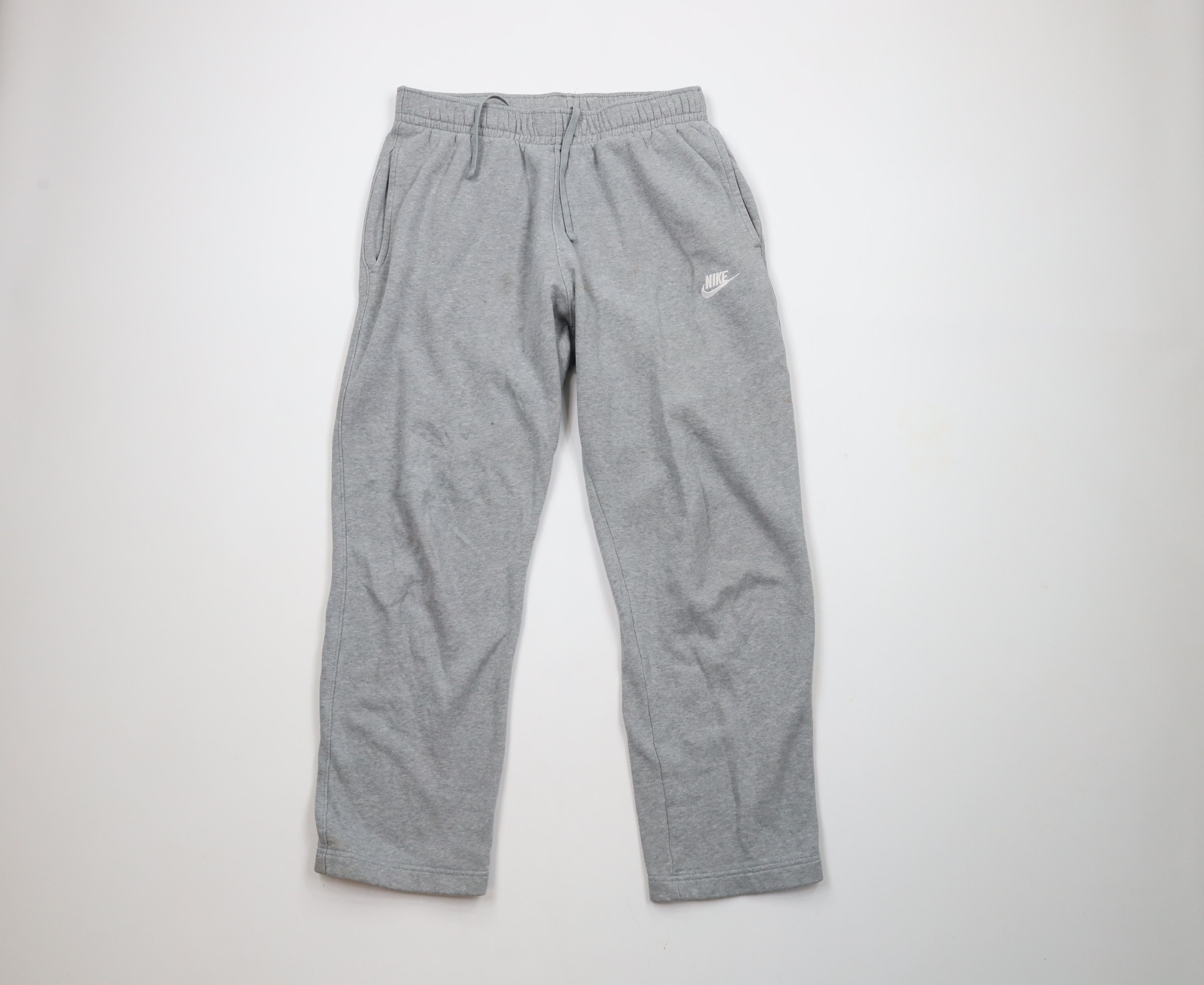 Nike × Vintage Vintage Y2K Nike Travis Scott Mini Swoosh Sweatpants Gray Size US 34 / EU 50 - 1 Thumbnail