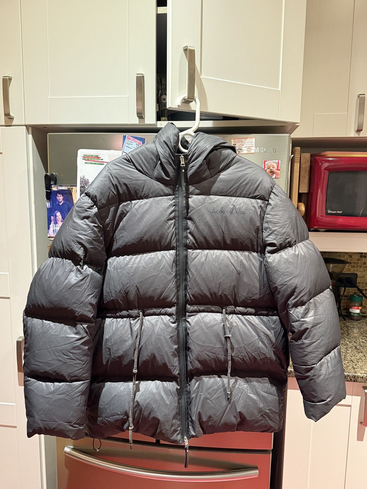 Acne Studios Ance Studios Hooded Duck Down Drawstring Puffer Size M / US 6-8 / IT 42-44 - 1 Thumbnail