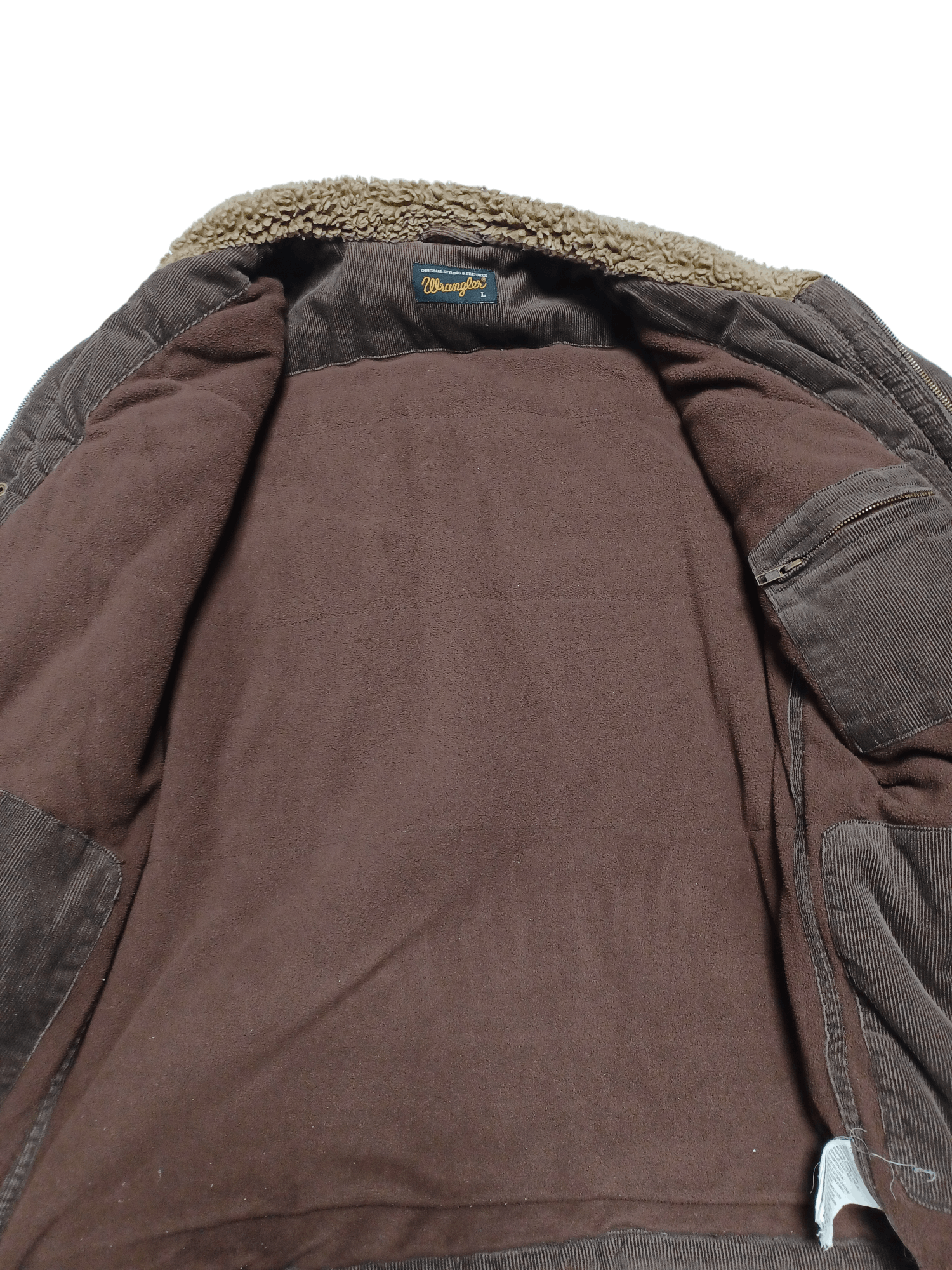 Wrangler Vintage 90s Wrangler velvet corduroy heavy jacket coat Size US L / EU 52-54 / 3 - 4 Thumbnail