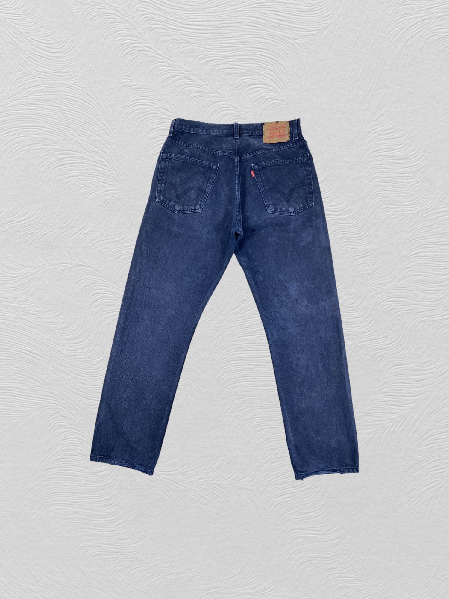 Levi's Vintage Levis 505 Regular Fit Jeans NavyFaded Indigo 31x29.6 Size US 31 - 2 Thumbnail
