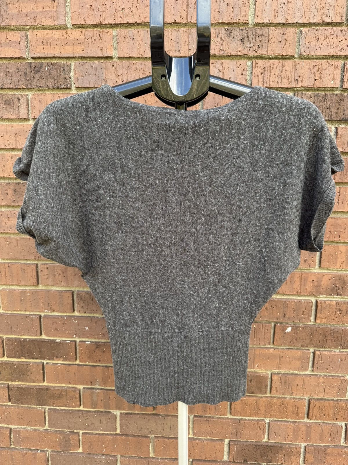 Other The Limited Gray Turquoise Teal Argyle Wool Blend Sweater Size XS / US 0-2 / IT 36-38 - 4 Thumbnail
