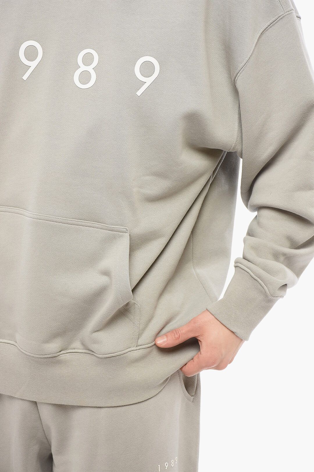 1989 STUDIO og1mm0725 Embossed Logo Cotton Hoodie in Grey Size US XL / EU 56 / 4 - 3 Thumbnail