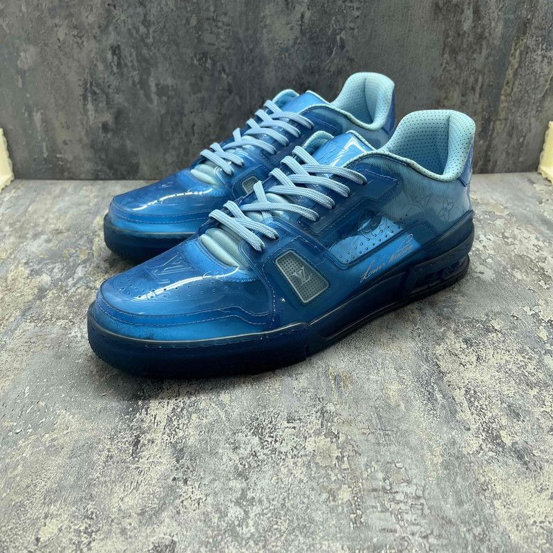 Louis Vuitton Trainer Blue Fashion Sneakers 0079
