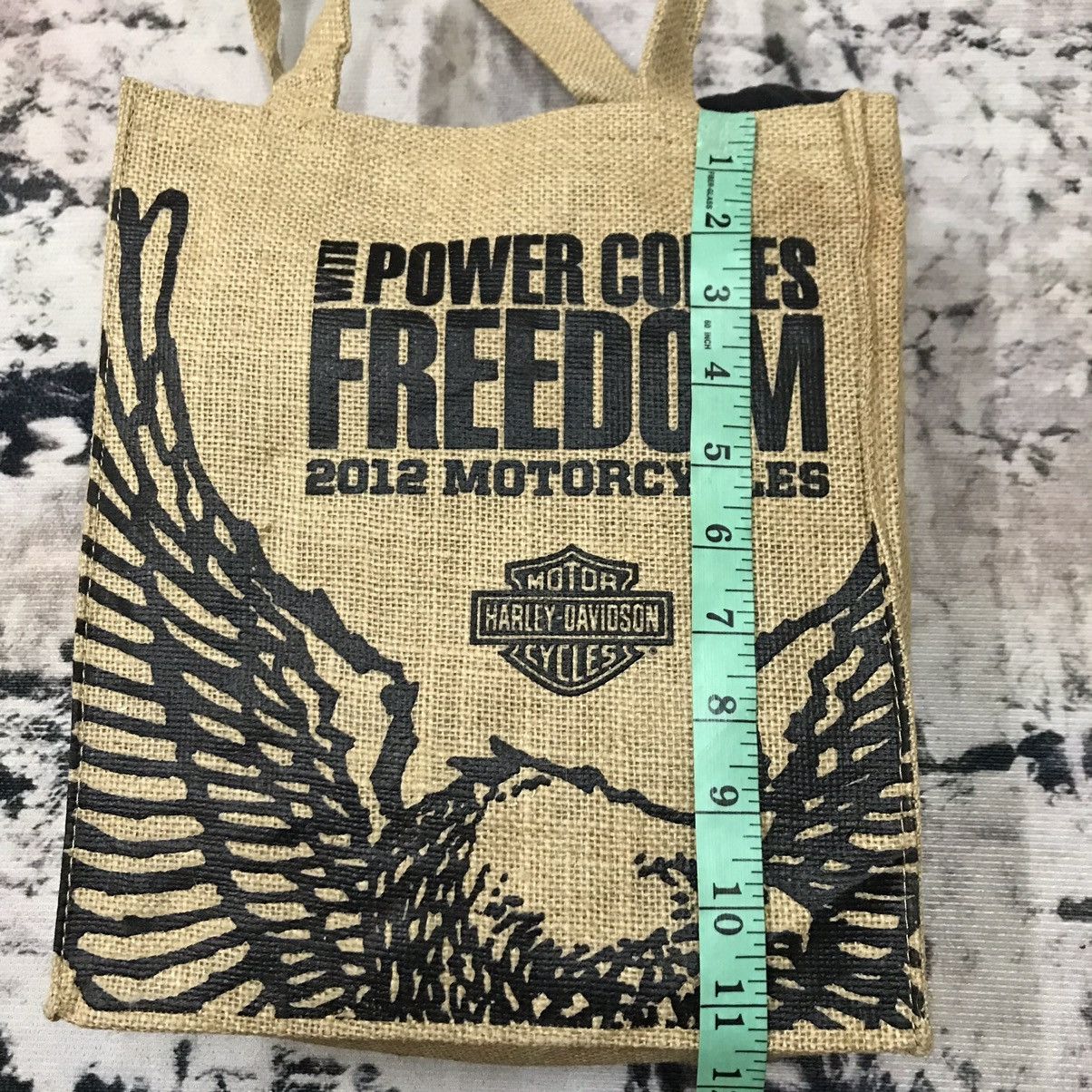 Harley Davidson × Vintage Harley Davidson 2012 Motrocycle Tote Bag Size ONE SIZE - 10 Thumbnail
