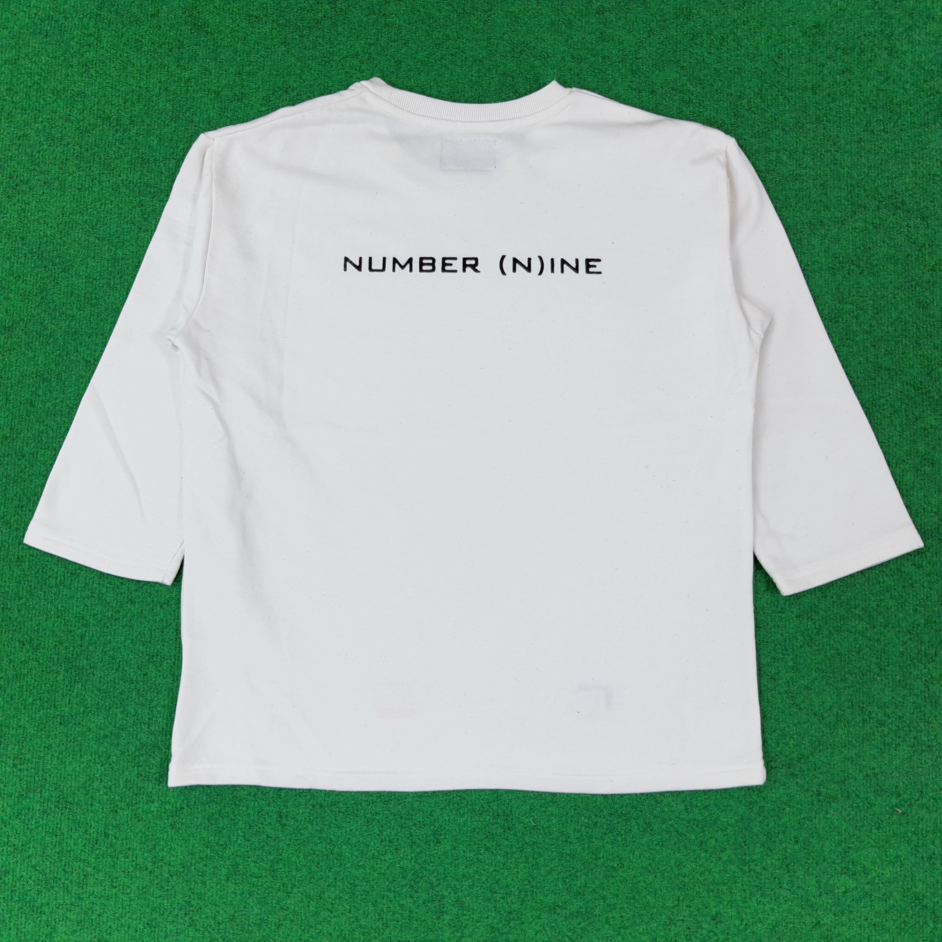 Number (N)ine Vintage Number Nine Denim 3 Quarter Tshirt C239N30 Size US XL / EU 56 / 4 - 1 Thumbnail