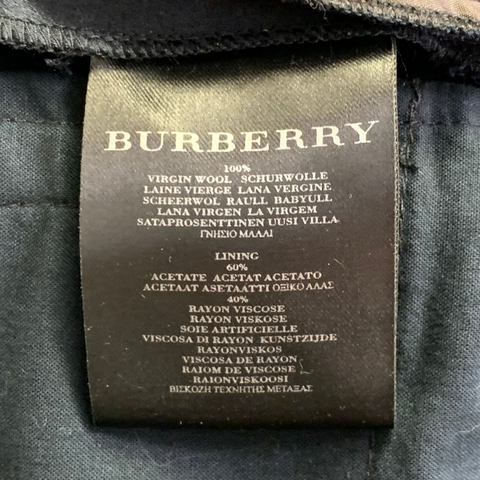 Burberry Prorsum BURBERRY PRORSUM Size 40 Navy Wool Notch Lapel Tuxedo Size 40R - 14 Thumbnail