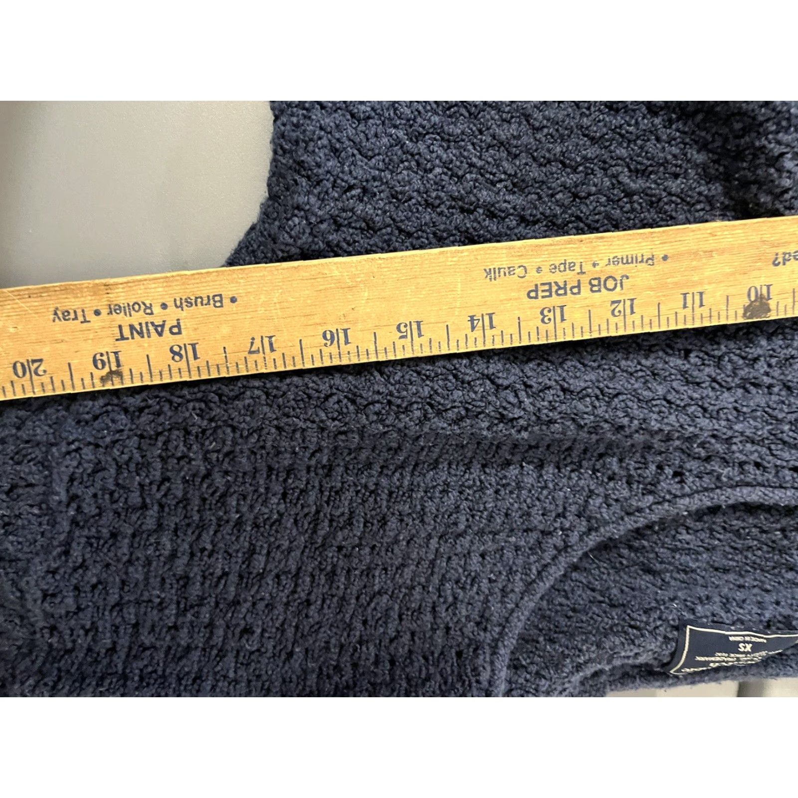 Abercrombie & Fitch VINTAGE Abercrombie & Fitch Sweater Womens XS Navy Open Knit Pullover Long Sleeve Round Neck Casual Knitwear Blue 90s Womens Size XS / US 0-2 / IT 36-38 - 5 Thumbnail