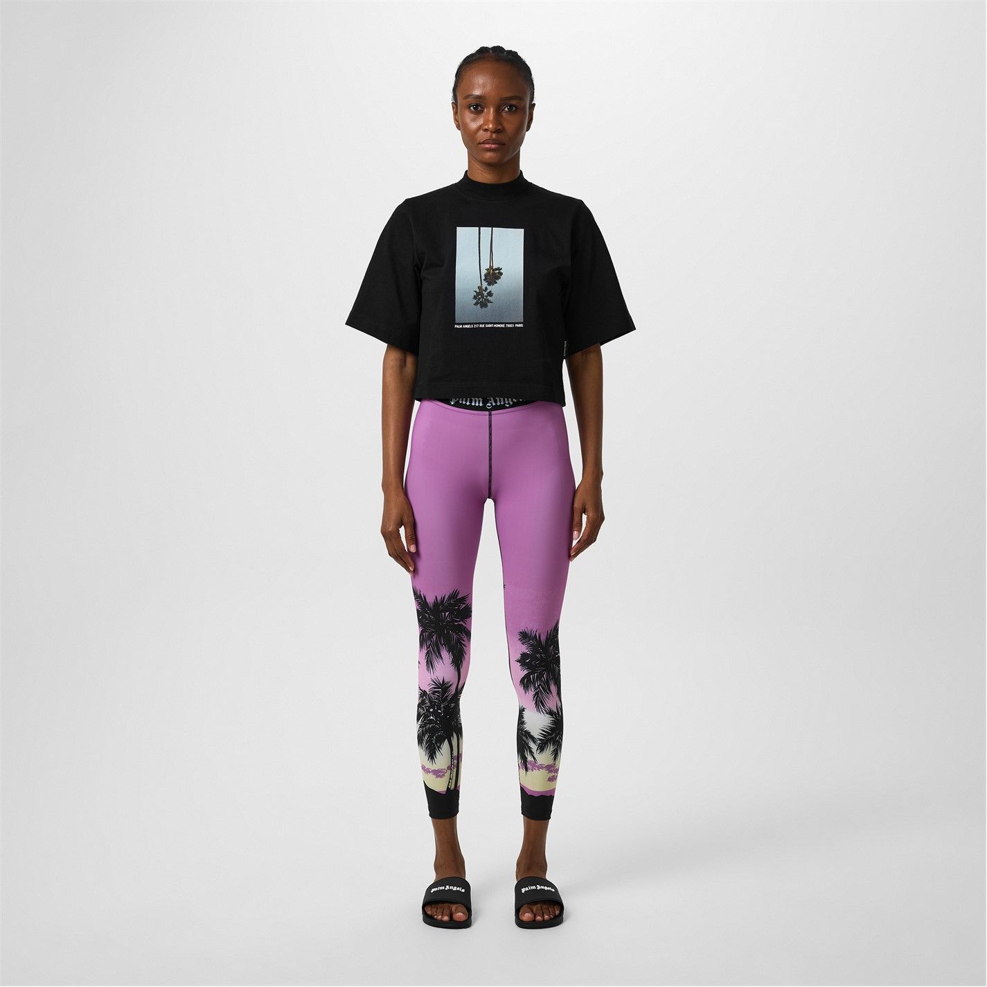 Palm Angels o1g2r1mq0325 Mirage T-Shirt in Black Size M / US 6-8 / IT 42-44 - 6 Thumbnail