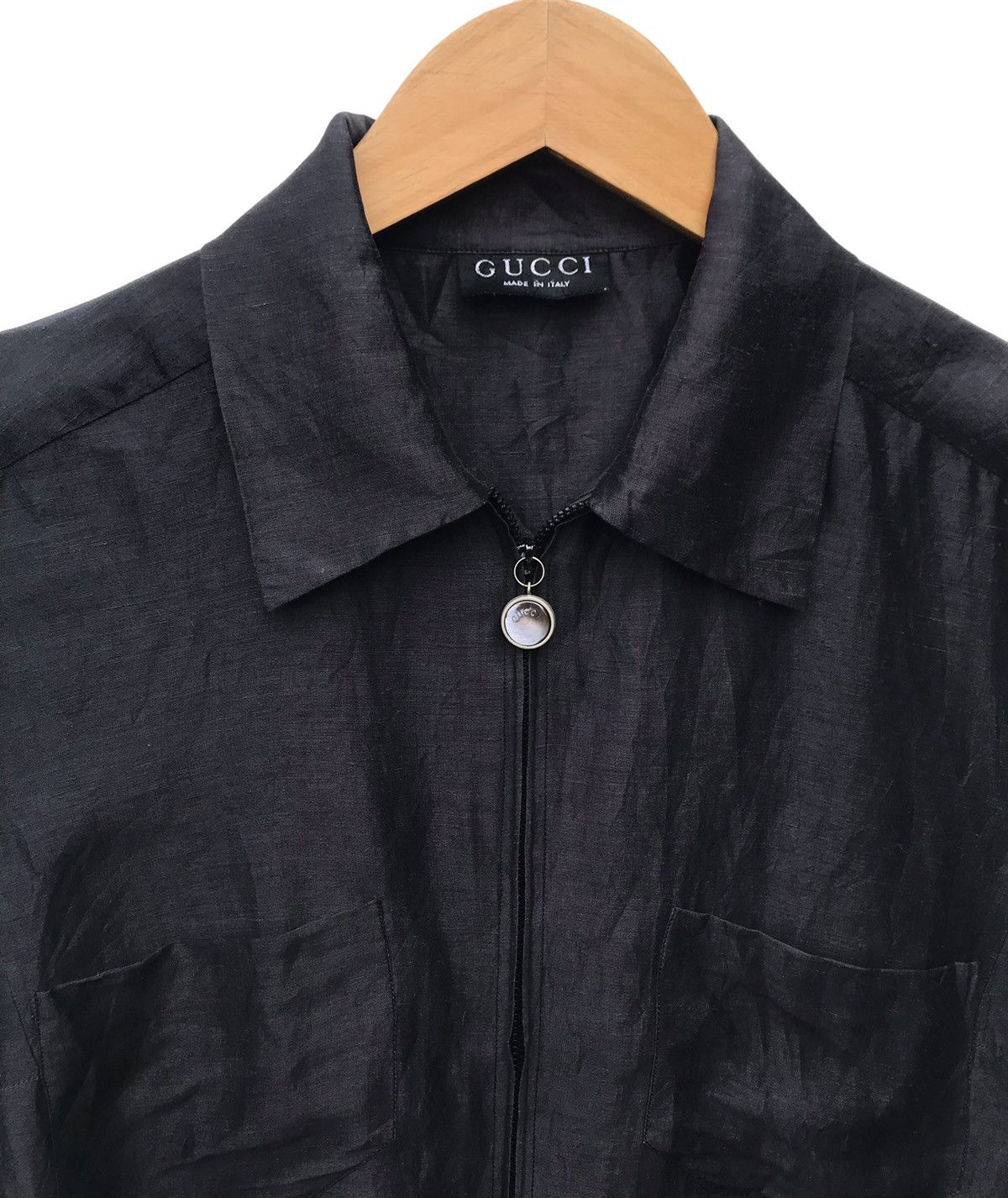 Gucci Gucci Linen Silk Women Zipper Shirt Size M / US 6-8 / IT 42-44 - 4 Thumbnail