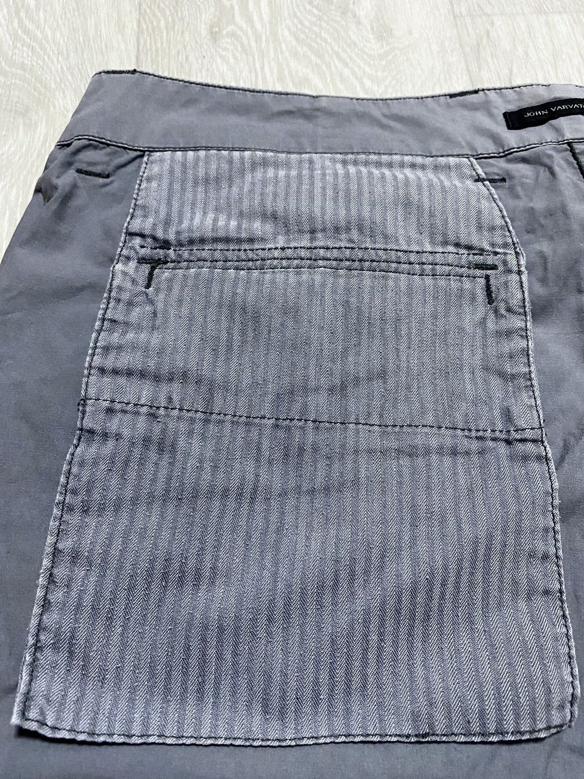 John Varvatos John Varvatos Cotton Chino Shorts Washed Gray Casual Size US 32 / EU 48 - 9 Thumbnail