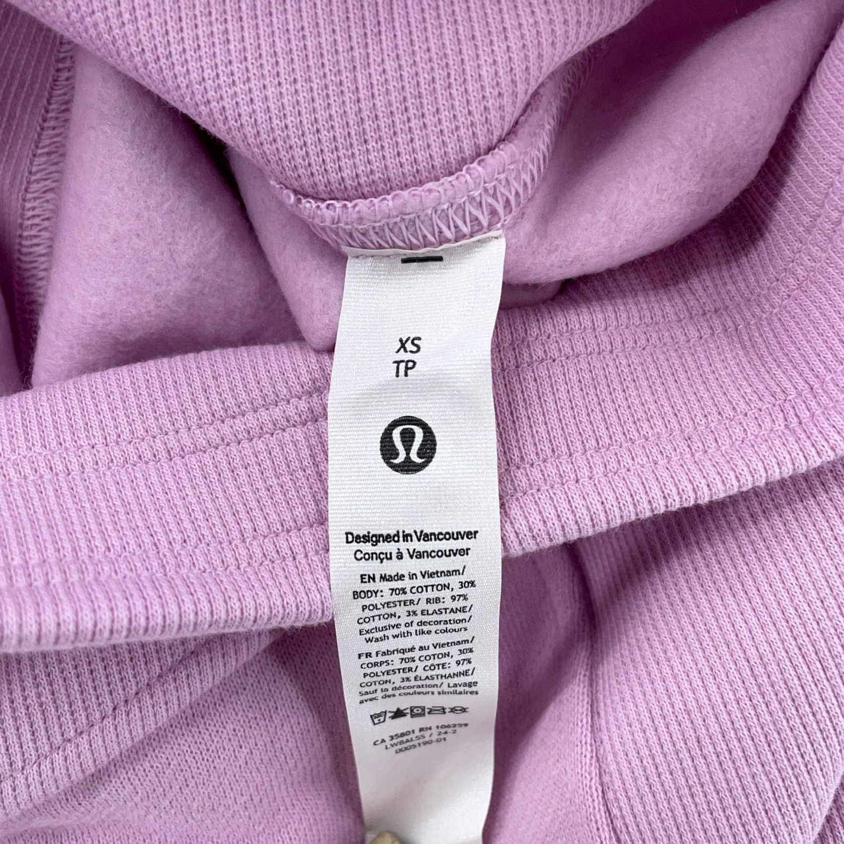 Lululemon Lululemon Skirt Womens XS Purple Lilac Mini Cotton Blend Ribbed Waist Athleisure Purple Logo Size 26" / US 2 / IT 38 - 7 Thumbnail