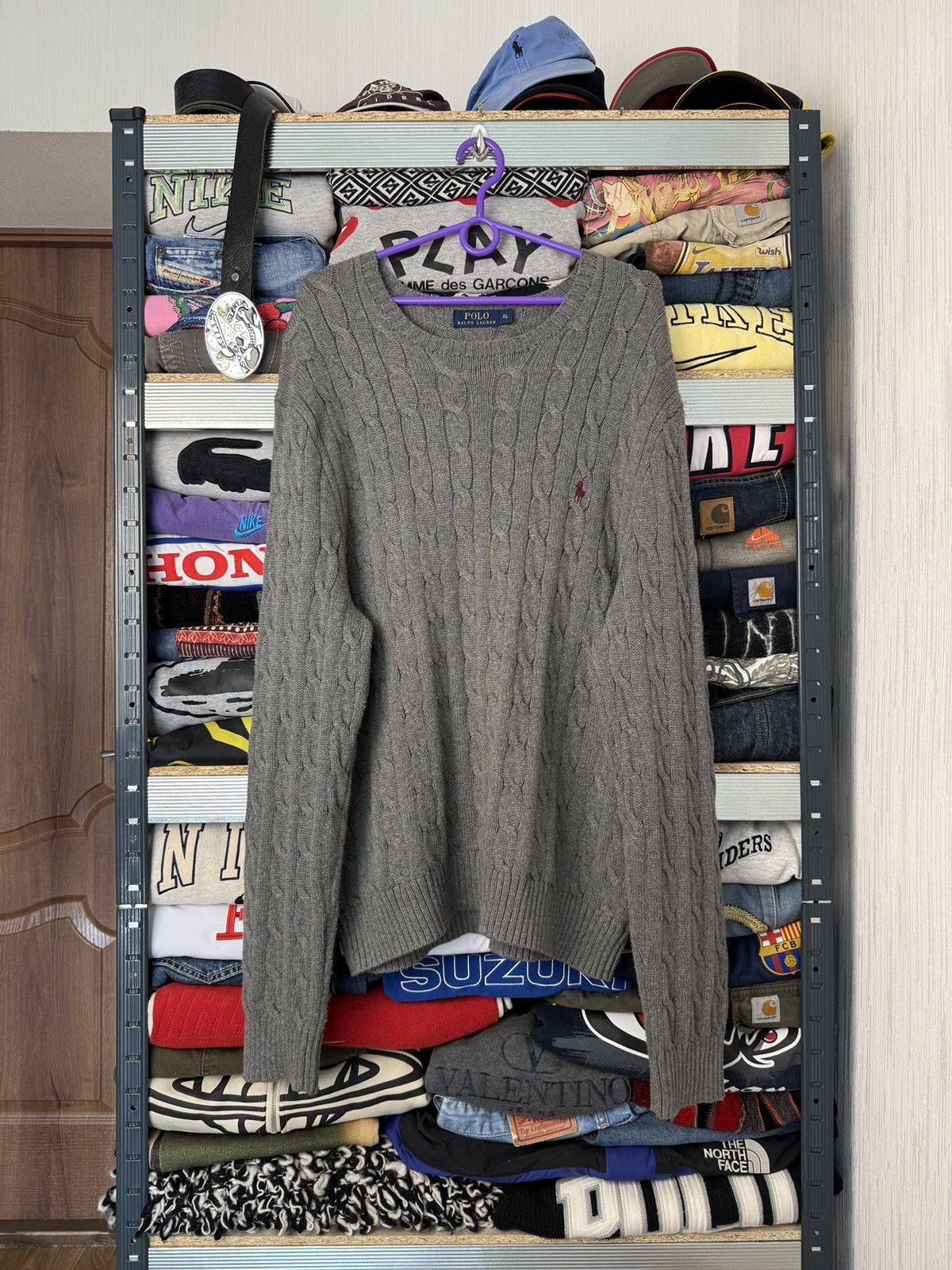Polo Ralph Lauren Polo Ralph Lauren Cable Knit Blue Sweater Jumper Old money Size US XL / EU 56 / 4 - 1 Thumbnail