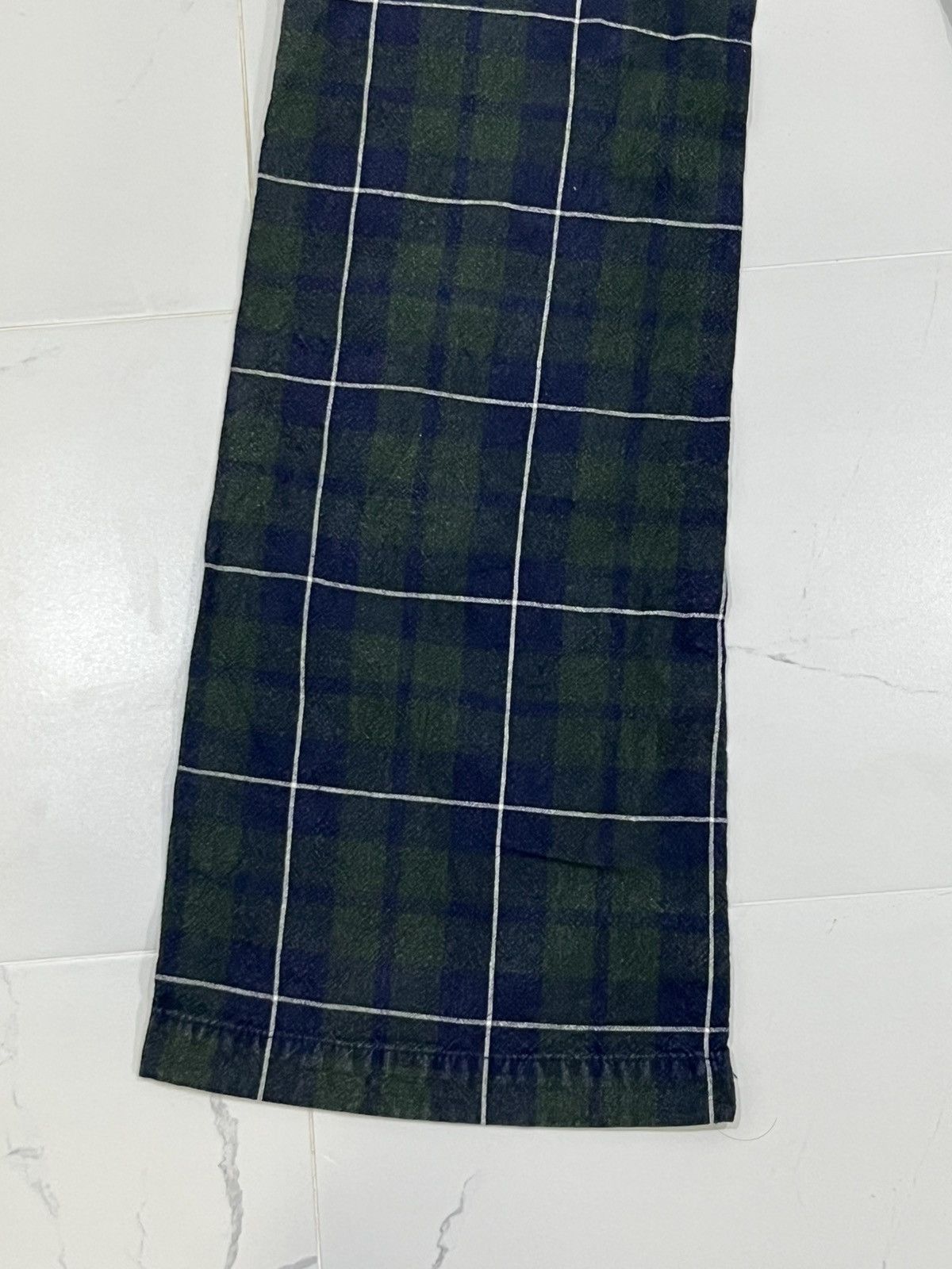 Japanese Brand Japan Designer Betty Smith Lowrise Super Flared Tartan Pants Size 32" / US 10 / IT 46 - 12 Thumbnail