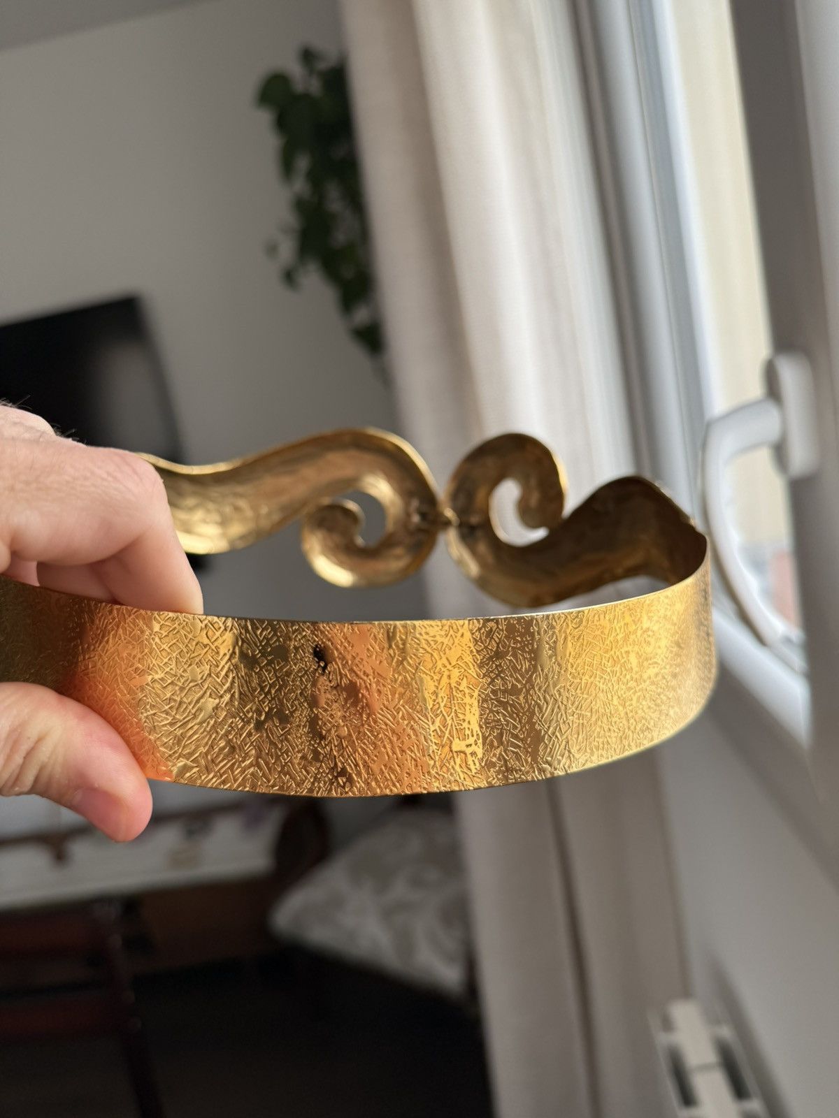 Yves Saint Laurent Yves Saint Laurent Gold Metal Belt – Vintage 80’s – One Size Size ONE SIZE - 10 Thumbnail