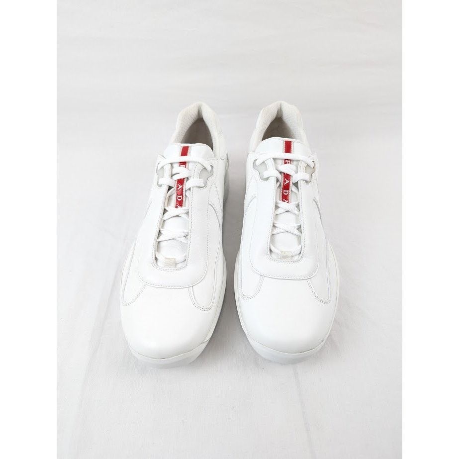 Prada o1rshd1 Cup Low-Top Sneakers in Bianco Size US 10 / EU 43 - 14 Thumbnail