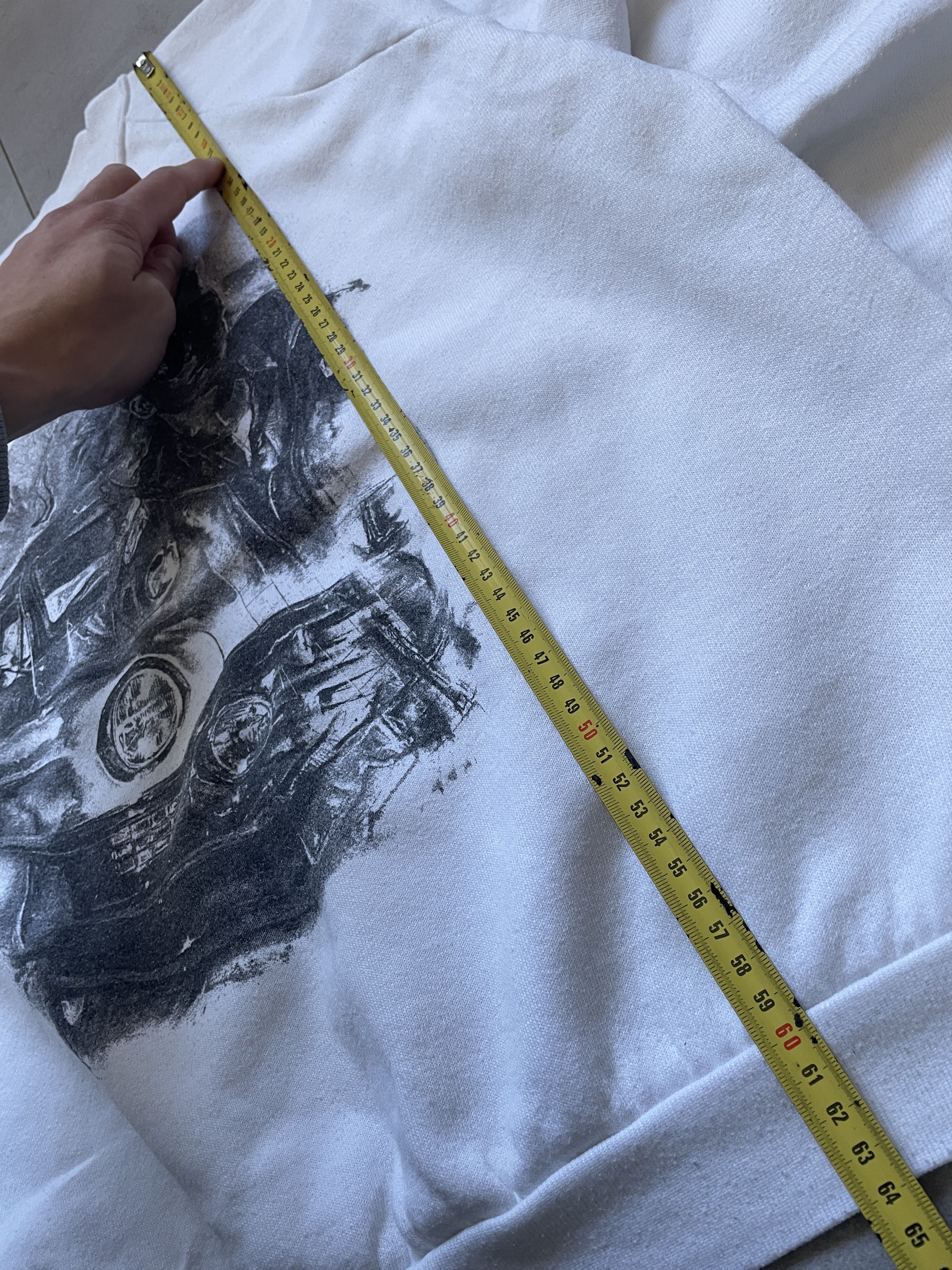 Vintage VINTAGE 80S SCREEN STARS WHITE BOXY MIAMI COP CREWNECK Size US L / EU 52-54 / 3 - 5 Thumbnail