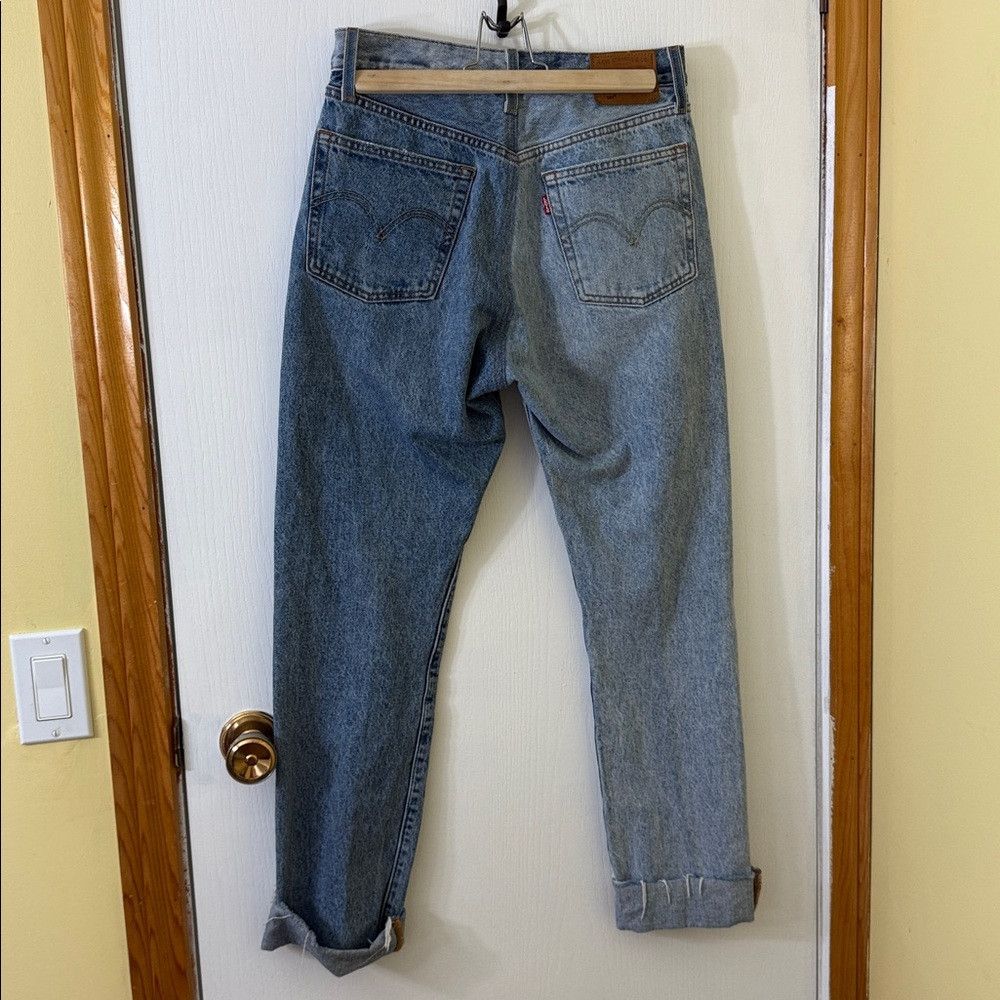 Levi's Levi’s 501 Two Tone Button Fly Straight Leg Jeans Size 27" / US 4 / IT 40 - 7 Thumbnail