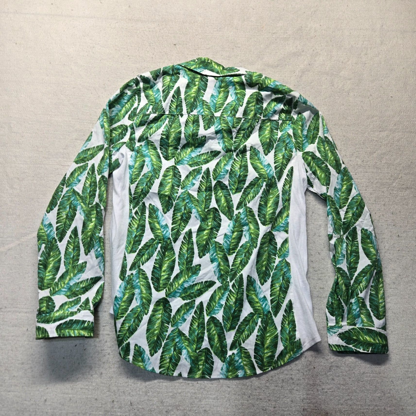 Vintage Kim Rogers Shirt Women M Green Linen Button-Up Adult Medium V-Neck Classic Womens Shirt Size M / US 6-8 / IT 42-44 - 8 Thumbnail