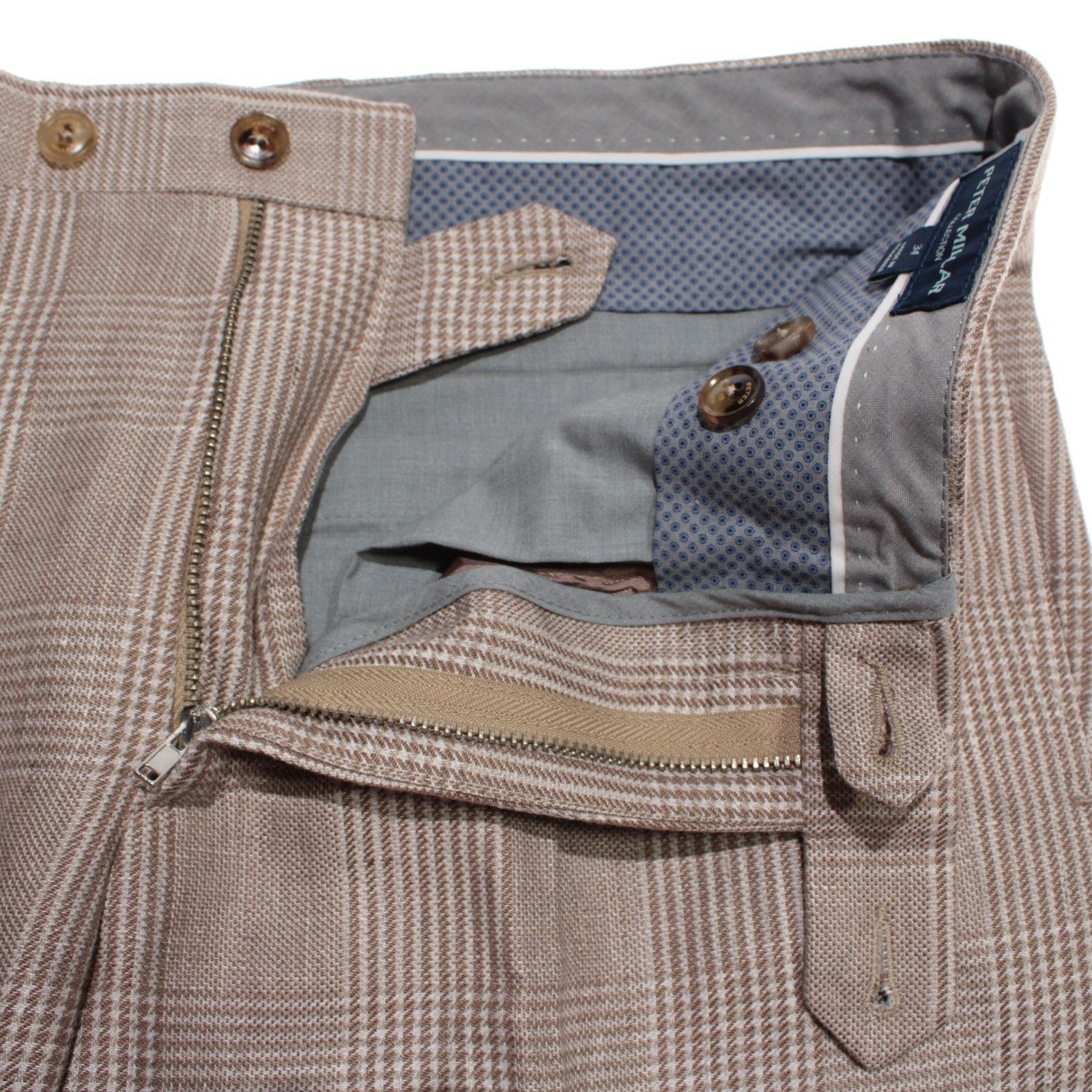 Peter Millar Peter Millar New with tags Dress Pants Size 34 US In Brown Size US 34 / EU 50 - 3 Thumbnail