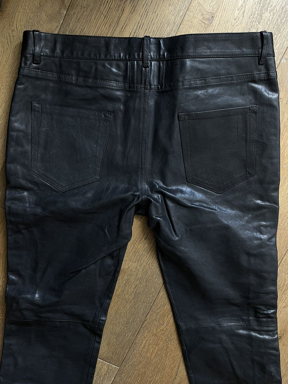 Saint Laurent Paris RARE LEATHER LACE-UP TROUSER Size US 36 / EU 52 - 3 Thumbnail