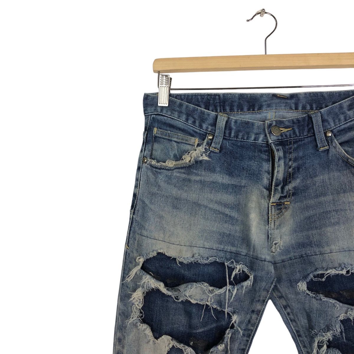 Hysteric Glamour 🔥Punk Design Distressed Tornado Mart Japan Made Size US 32 / EU 48 - 6 Thumbnail