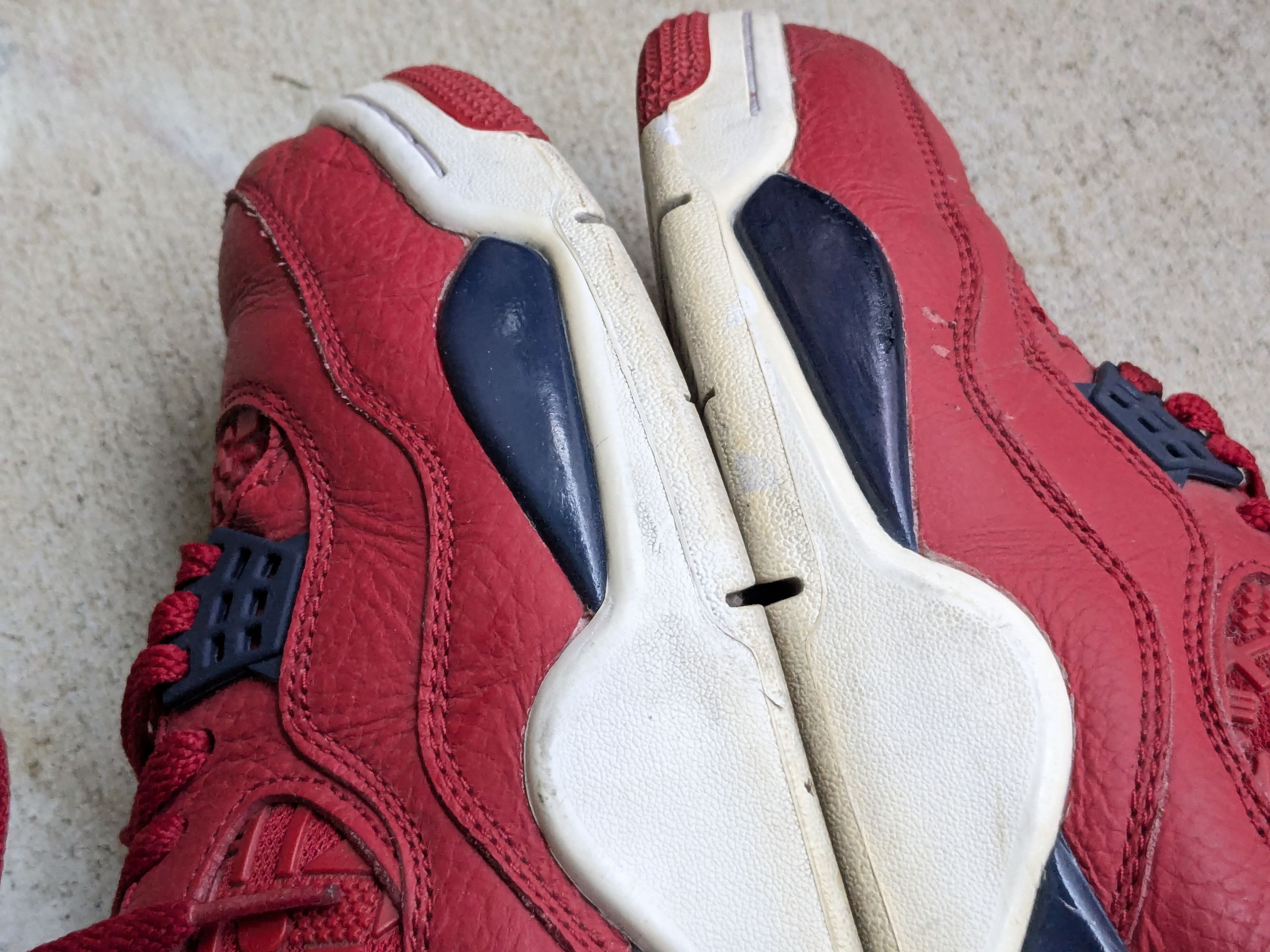 Jordan Brand Nike Air Jordan IV 4 Retro FIBA Size 6 Red 408452-617 Size US 11 / EU 44 - 6 Thumbnail