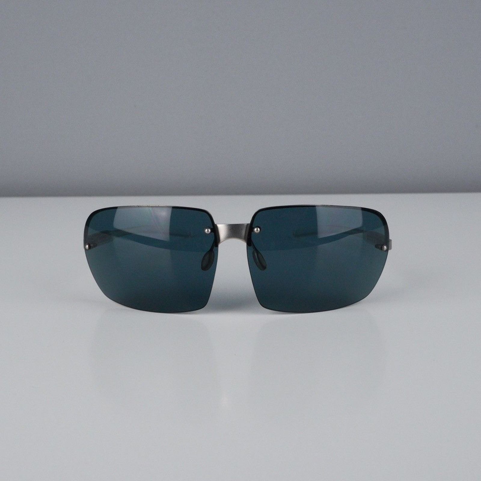 Prada Vintage prada rectangular rimless transparent sunglasses Size ONE SIZE - 2 Thumbnail