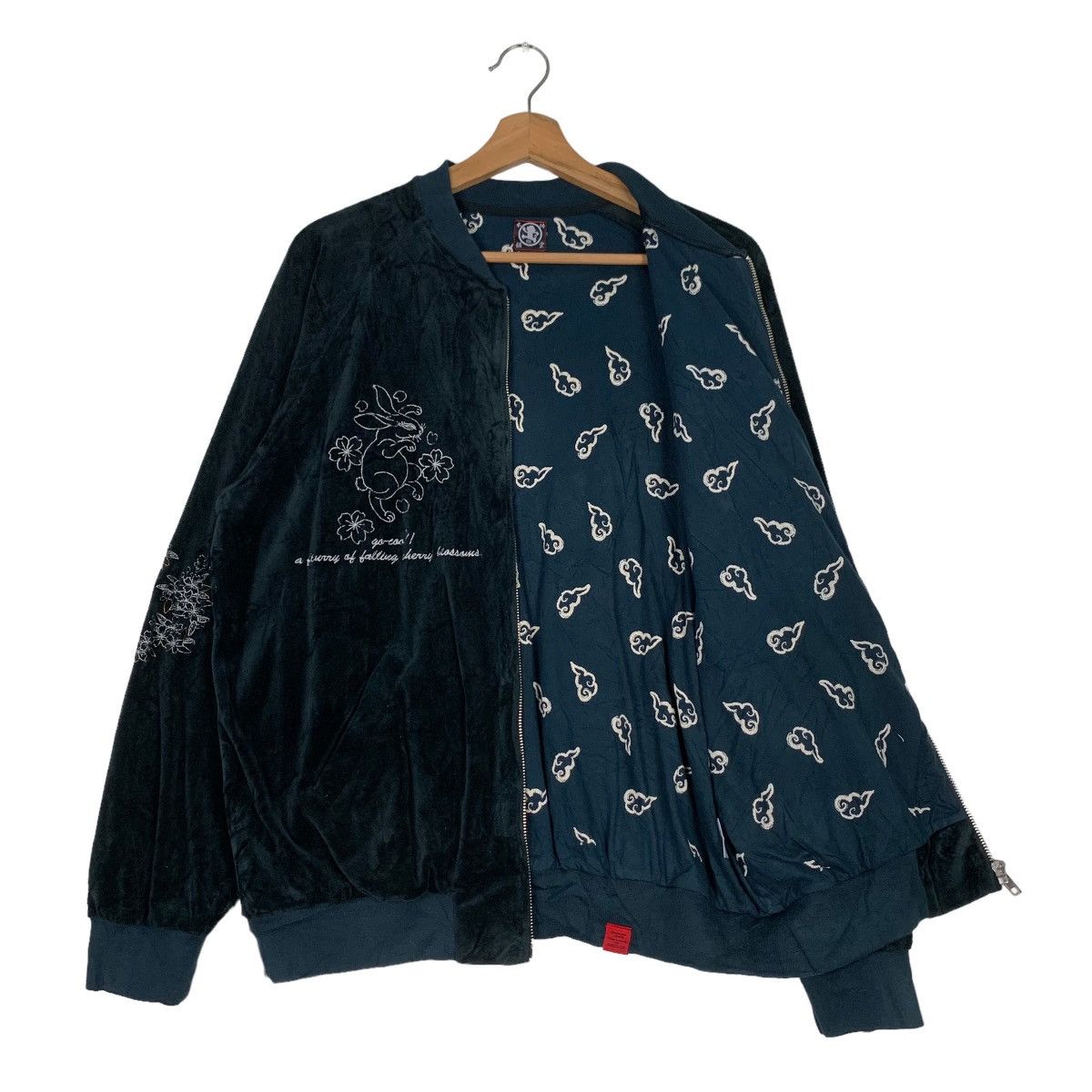 Japanese Brand GO COOL Power's Rock Embroidery Sukajan Jacket #0524-C24 Size US L / EU 52-54 / 3 - 10 Thumbnail