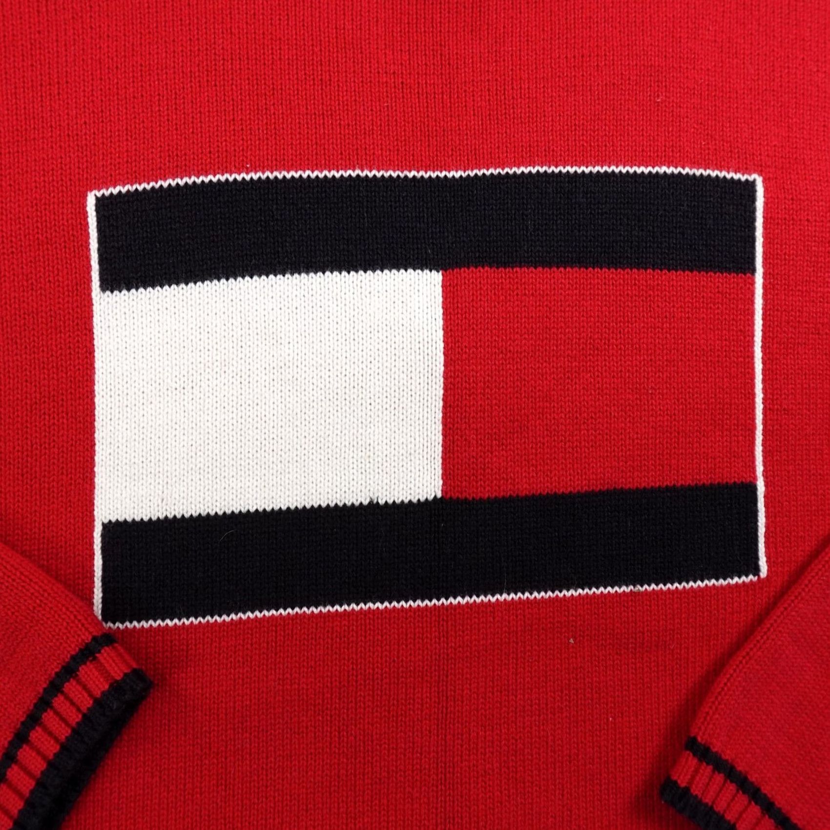 Tommy Hilfiger Tommy Hilfiger Cardigan Womens M Red Flag Knit Button Sweater 90s Y2K Vintage Cardigan Womens M Red Flag Knit Button Sweater 90s Y2K Size M / US 6-8 / IT 42-44 - 6 Thumbnail