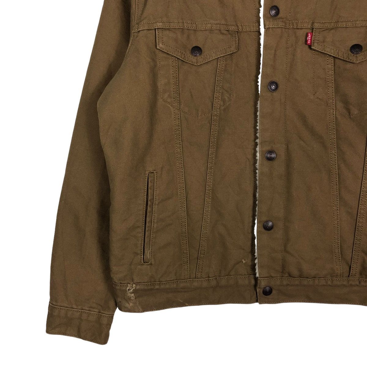 Levi's 🔥VINTAGE BIKER JACKET SHERPA LINING LEVI’S MULTI POCKETS Size US M / EU 48-50 / 2 - 4 Thumbnail